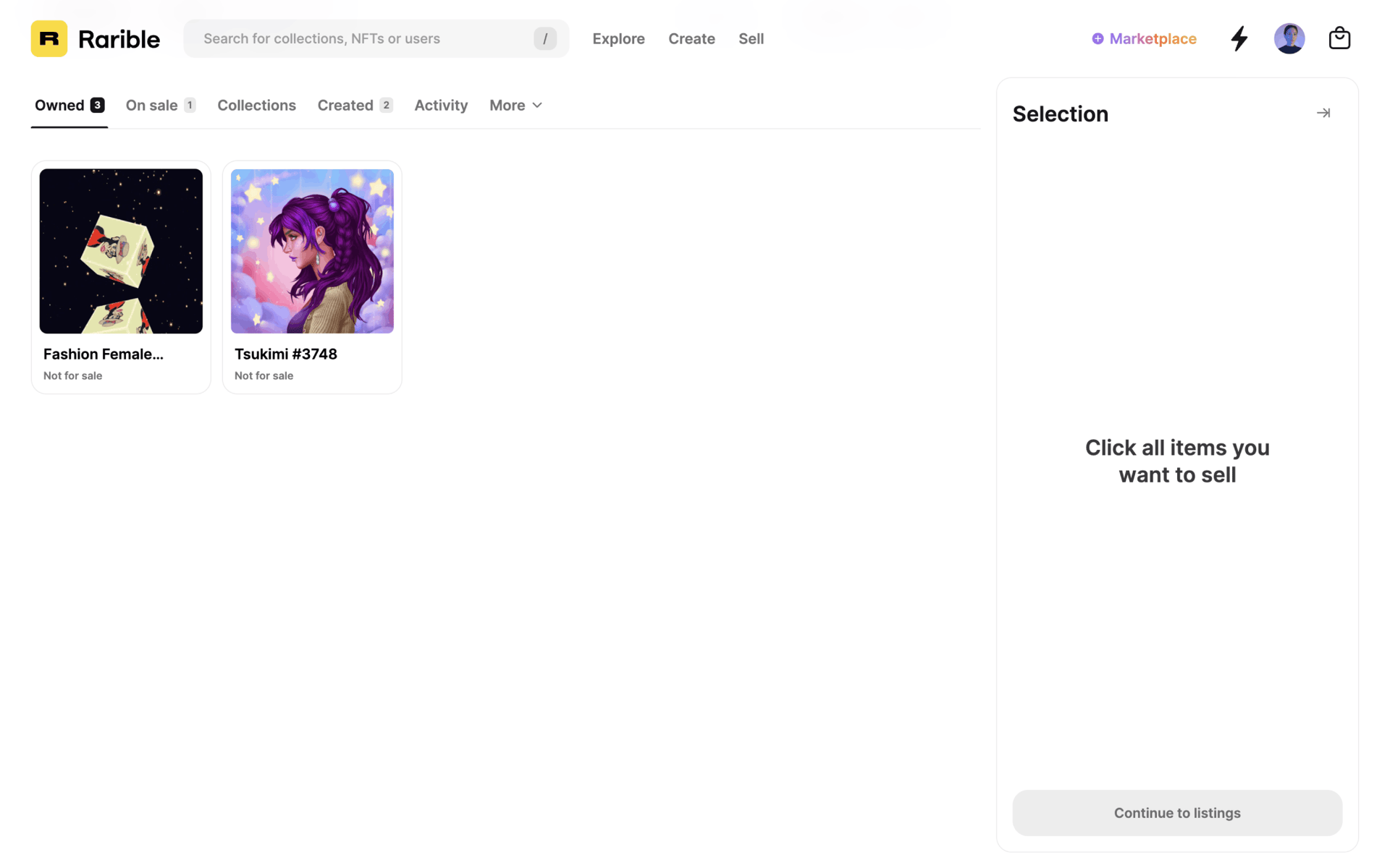 Rarible Web Crypto & Web3 interface screenshot 24