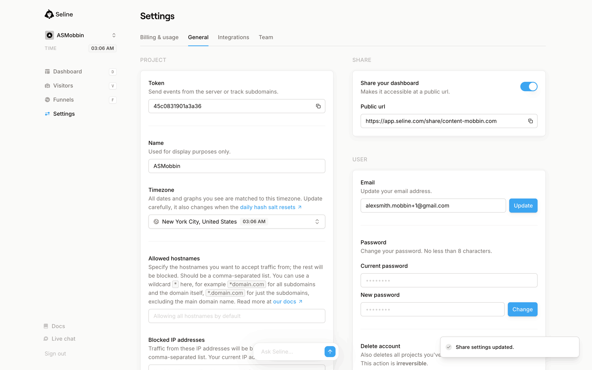 Seline Web Developer Tools interface screenshot 21