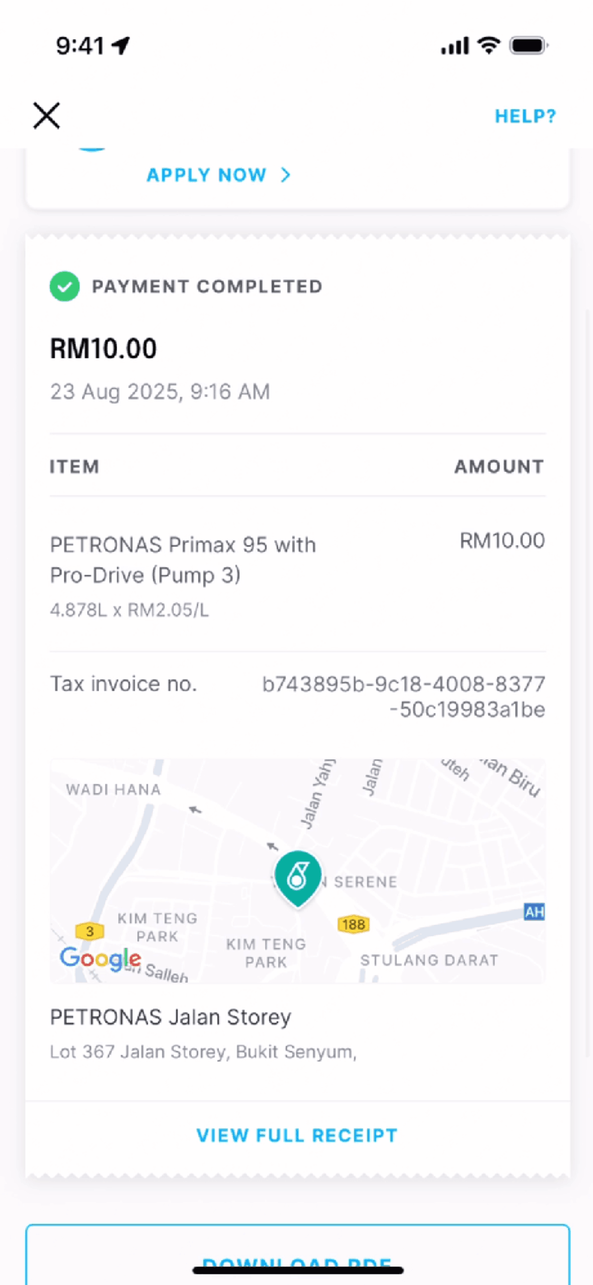 Setel iOS Maps & Navigation interface screenshot 5