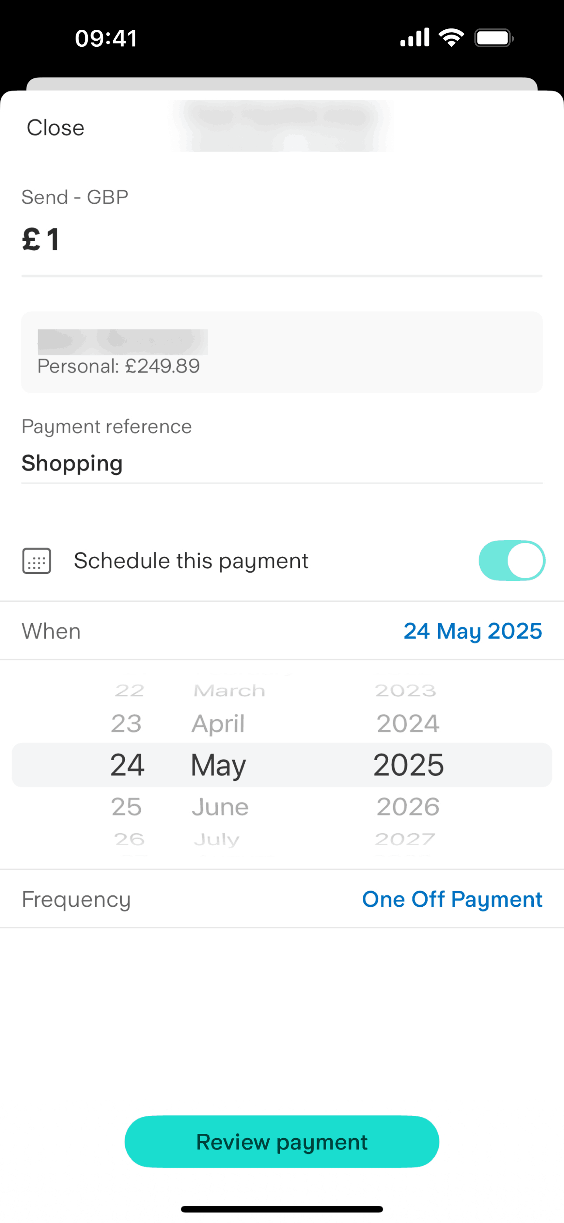 Starling Bank iOS Finance interface screenshot 14