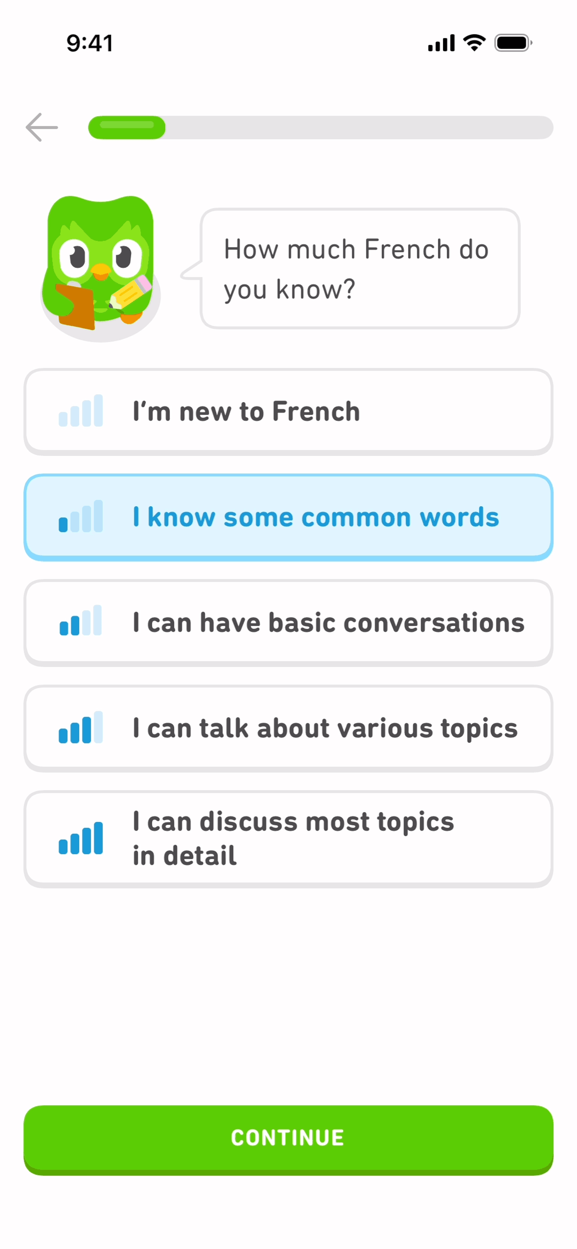 Duolingo iOS Education interface screenshot 8