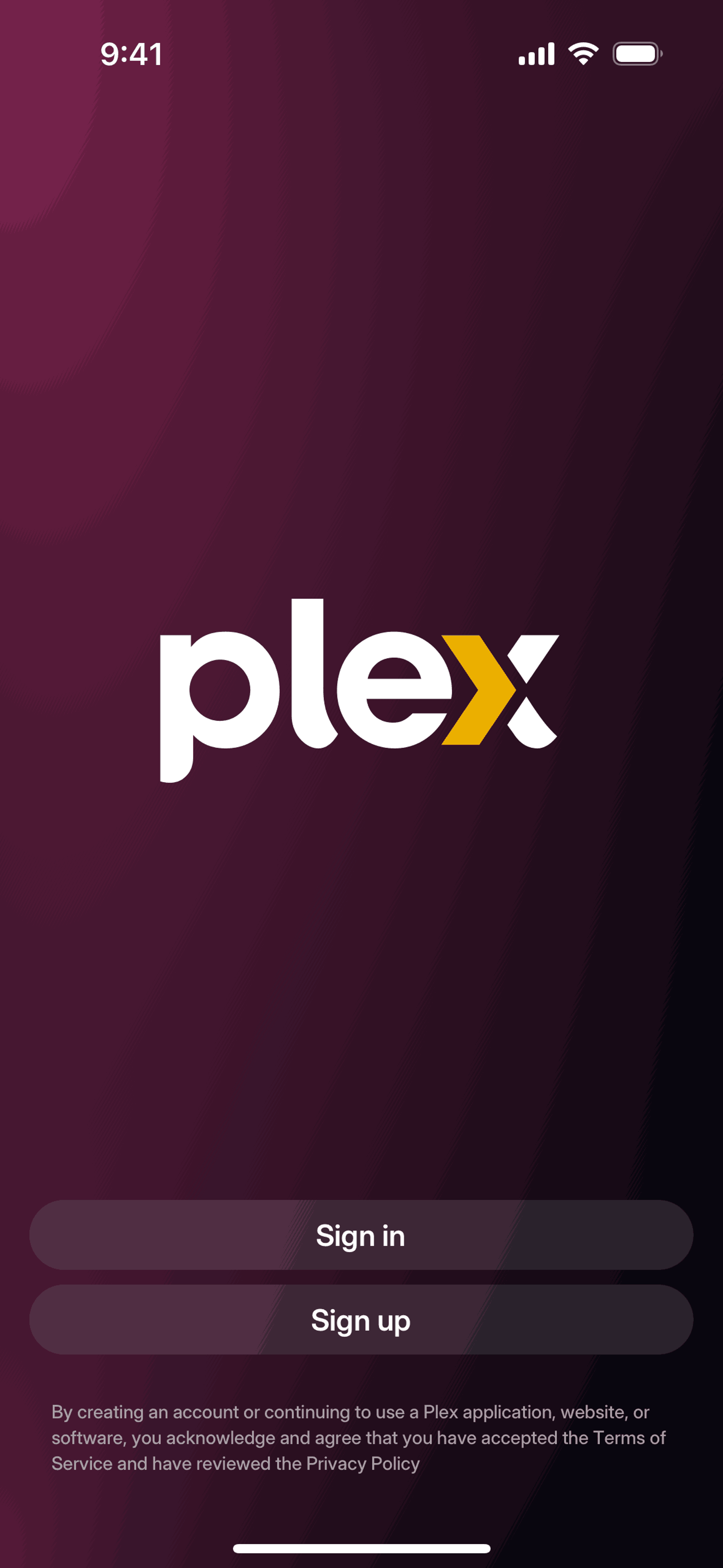 Plex iOS Entertainment interface screenshot 2