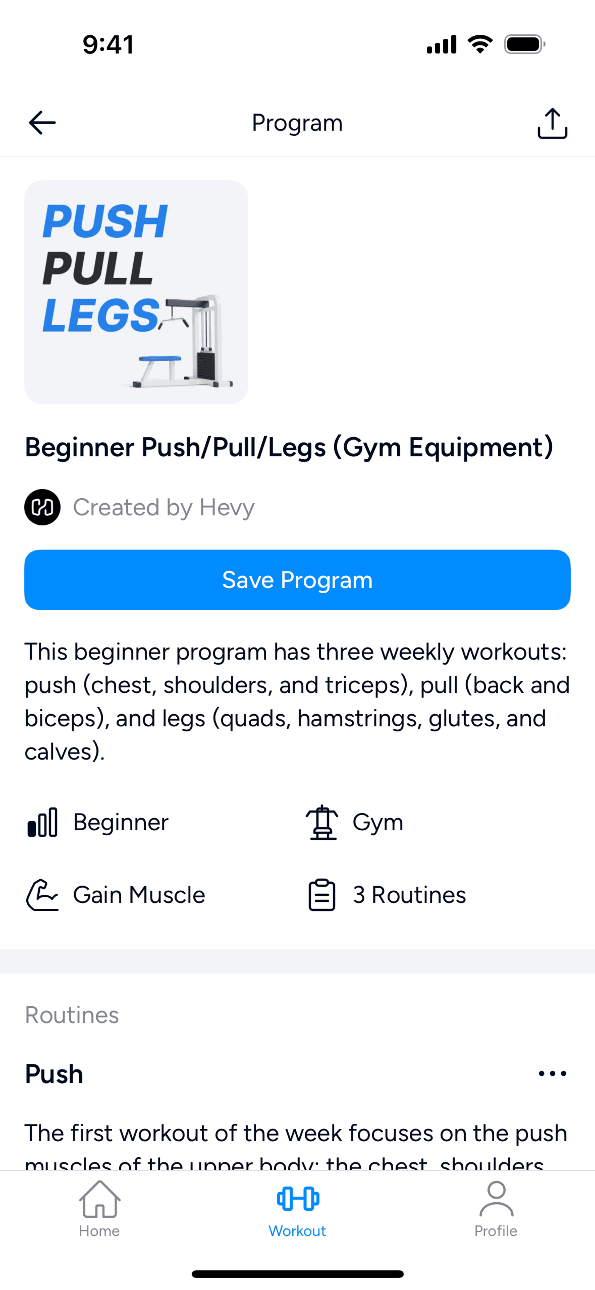 Hevy iOS Health & Fitness interface screenshot 17