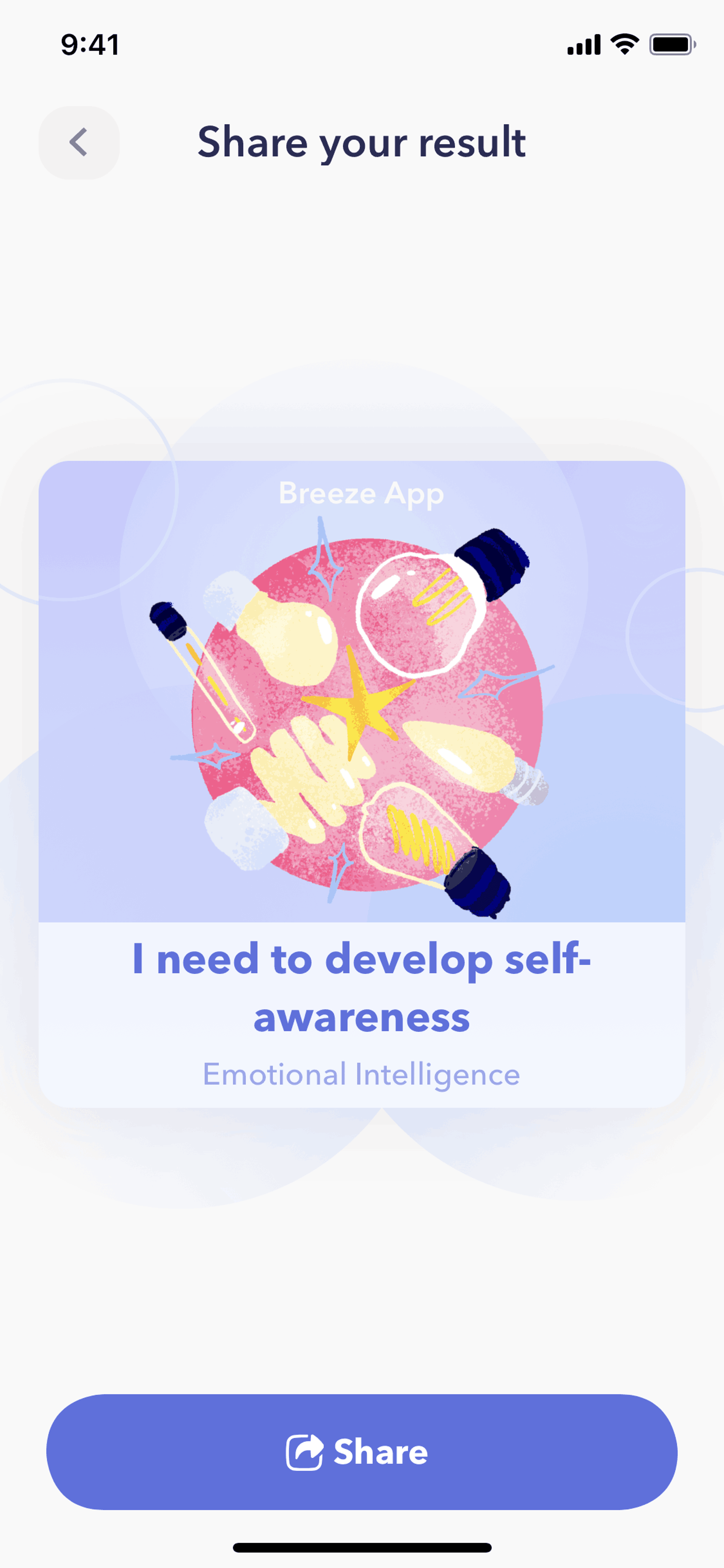 Breeze iOS Health & Fitness interface screenshot 9
