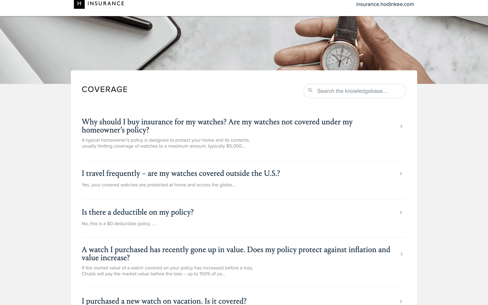 HODINKEE Web Lifestyle interface screenshot 22
