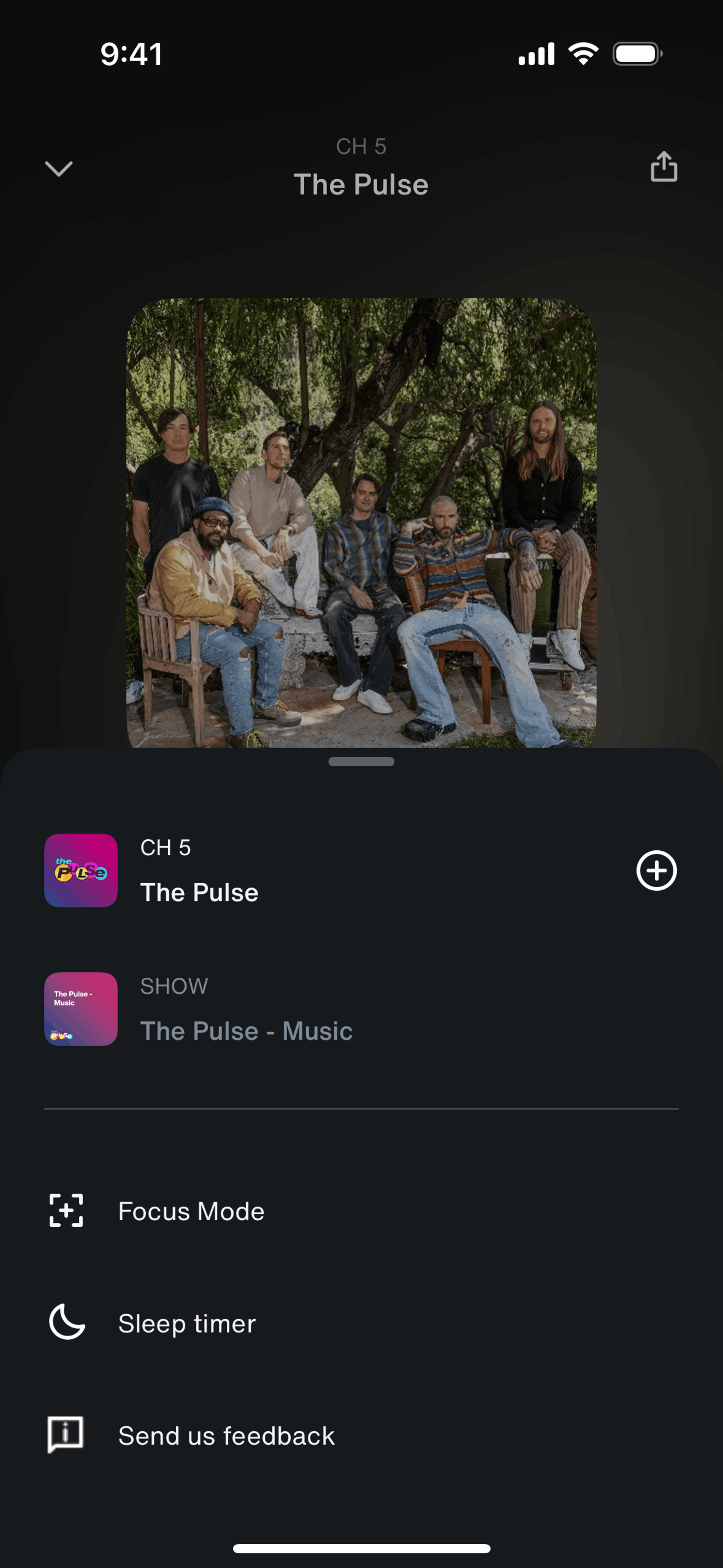 SiriusXM iOS Music & Audio interface screenshot 12