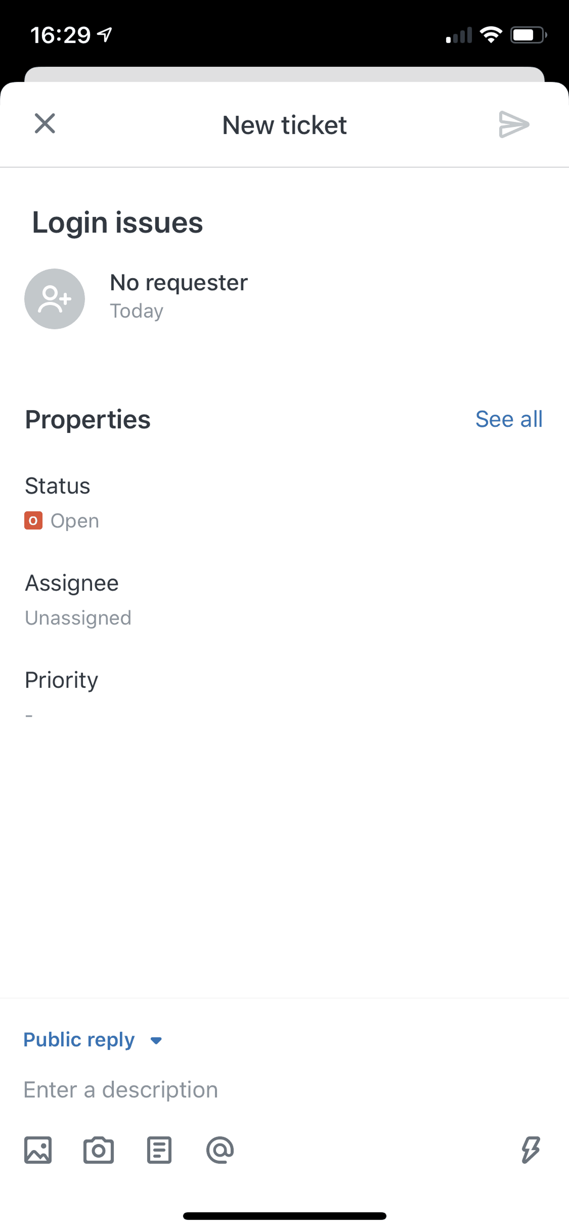 Zendesk Support iOS Business interface screenshot 16