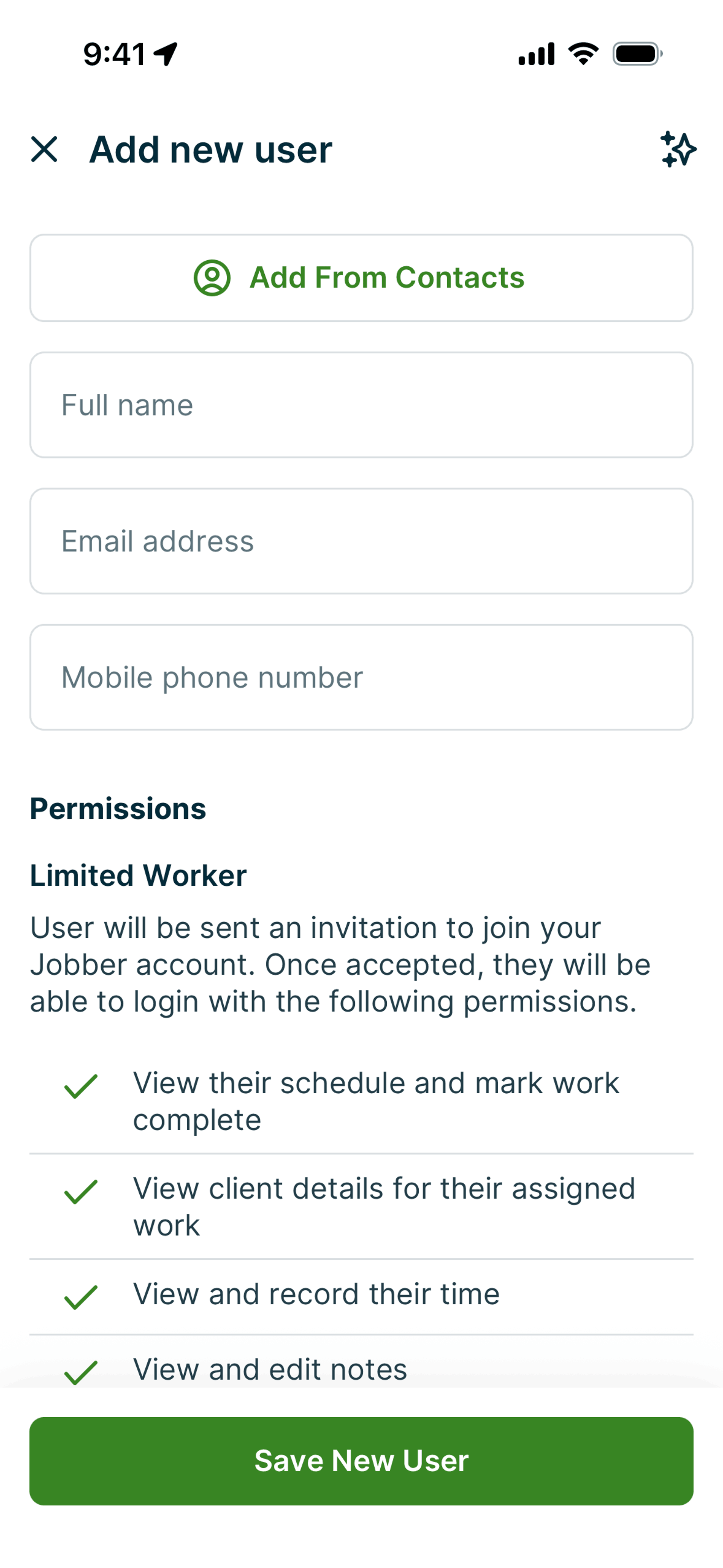 Jobber iOS Business interface screenshot 18