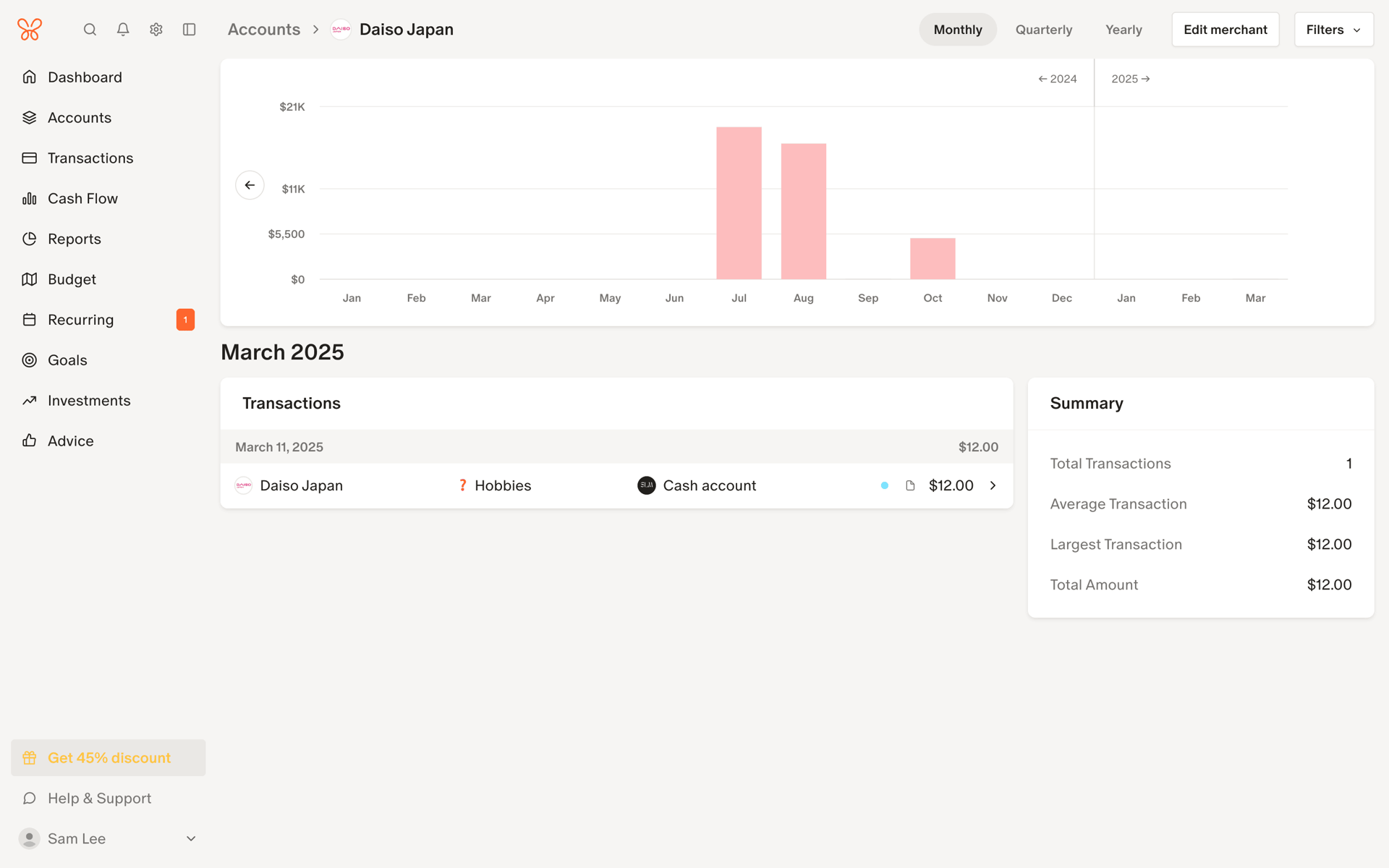 Monarch Web Finance interface screenshot 18