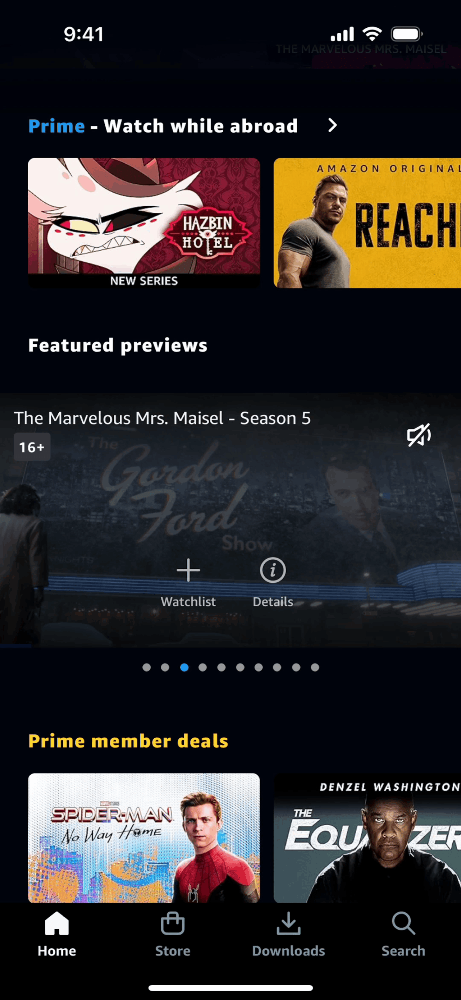 Prime Video iOS Entertainment interface screenshot 18