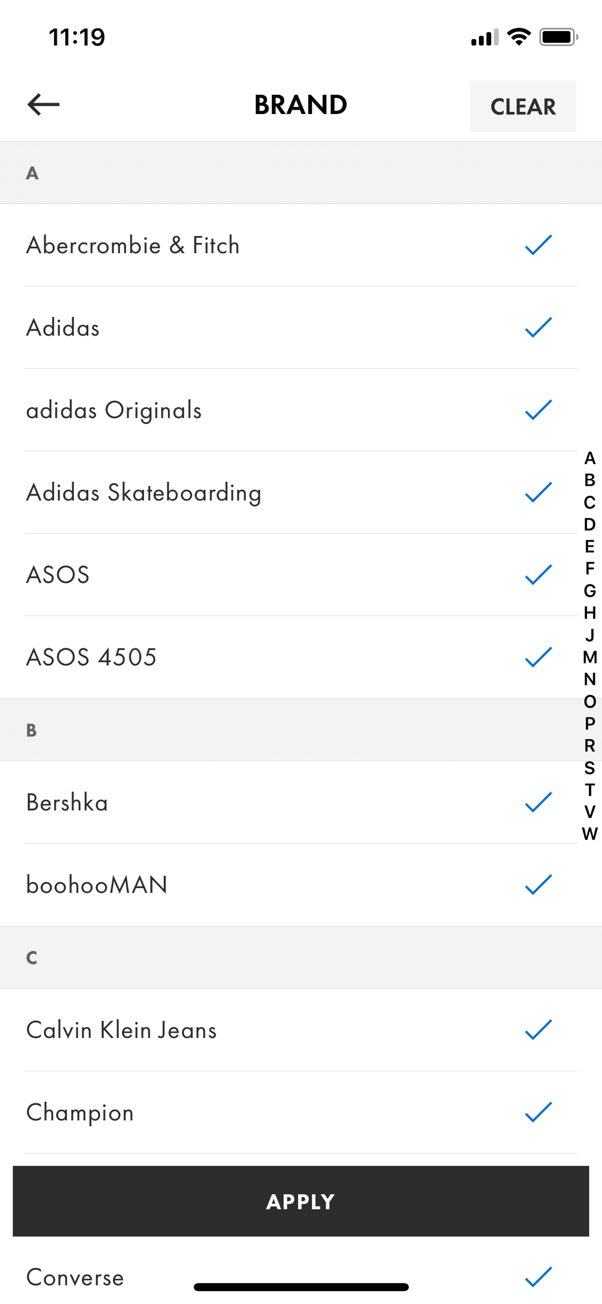 ASOS iOS Shopping interface screenshot 14