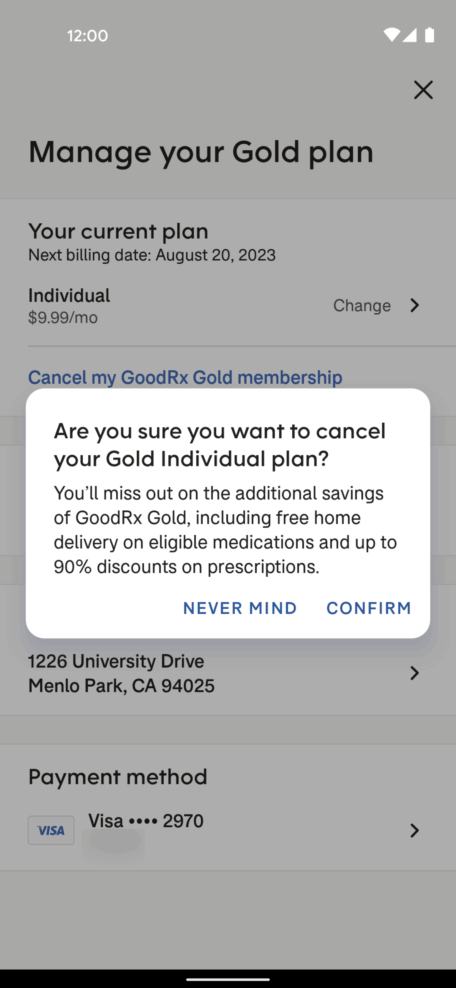 GoodRx Android Medical interface screenshot 24