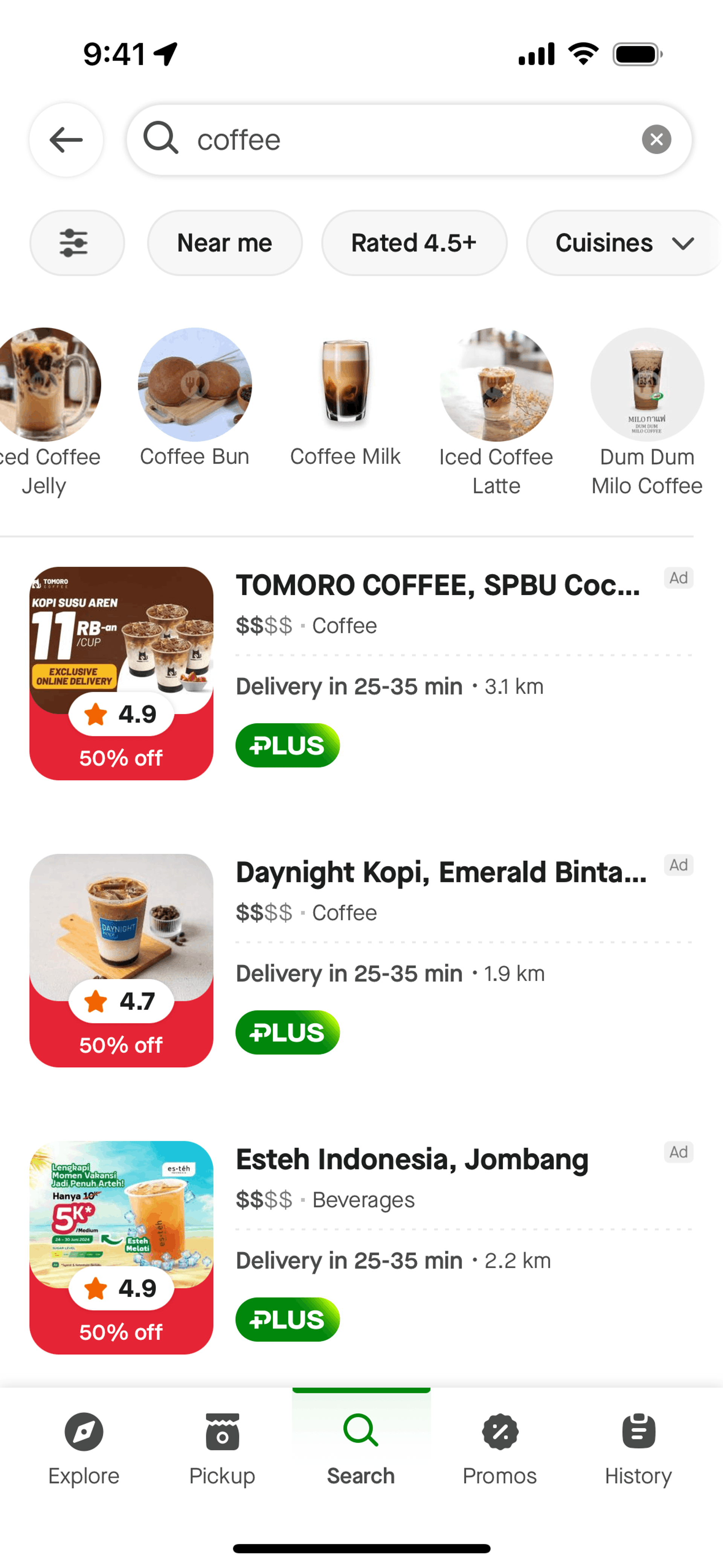 Food & Drink app screen 4