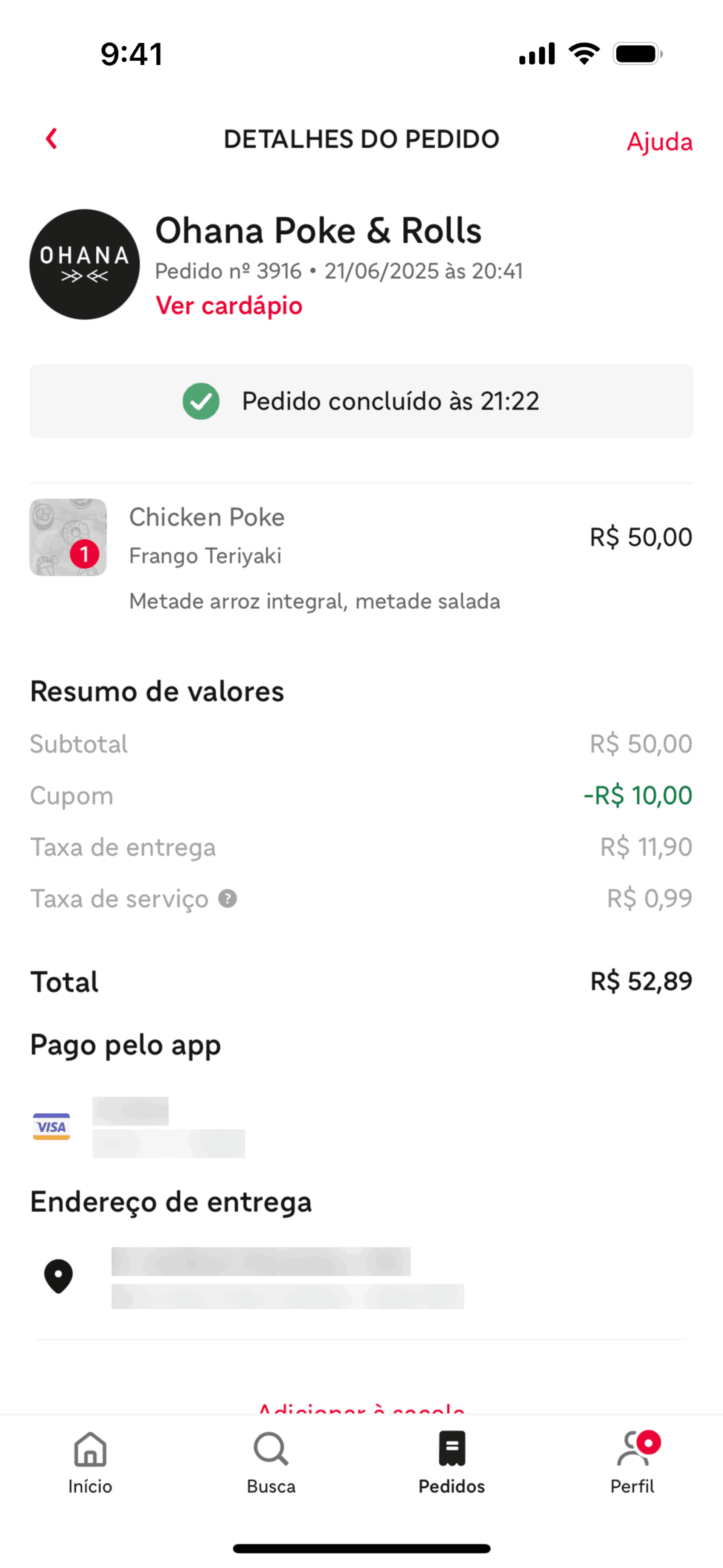 iFood iOS Food & Drink interface screenshot 9