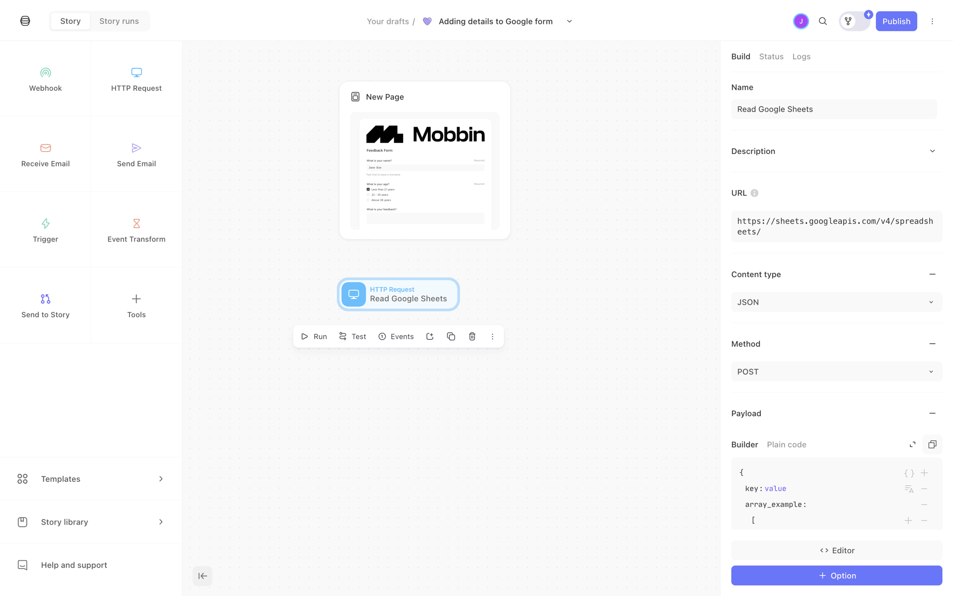 Tines Web Collaboration interface screenshot 11