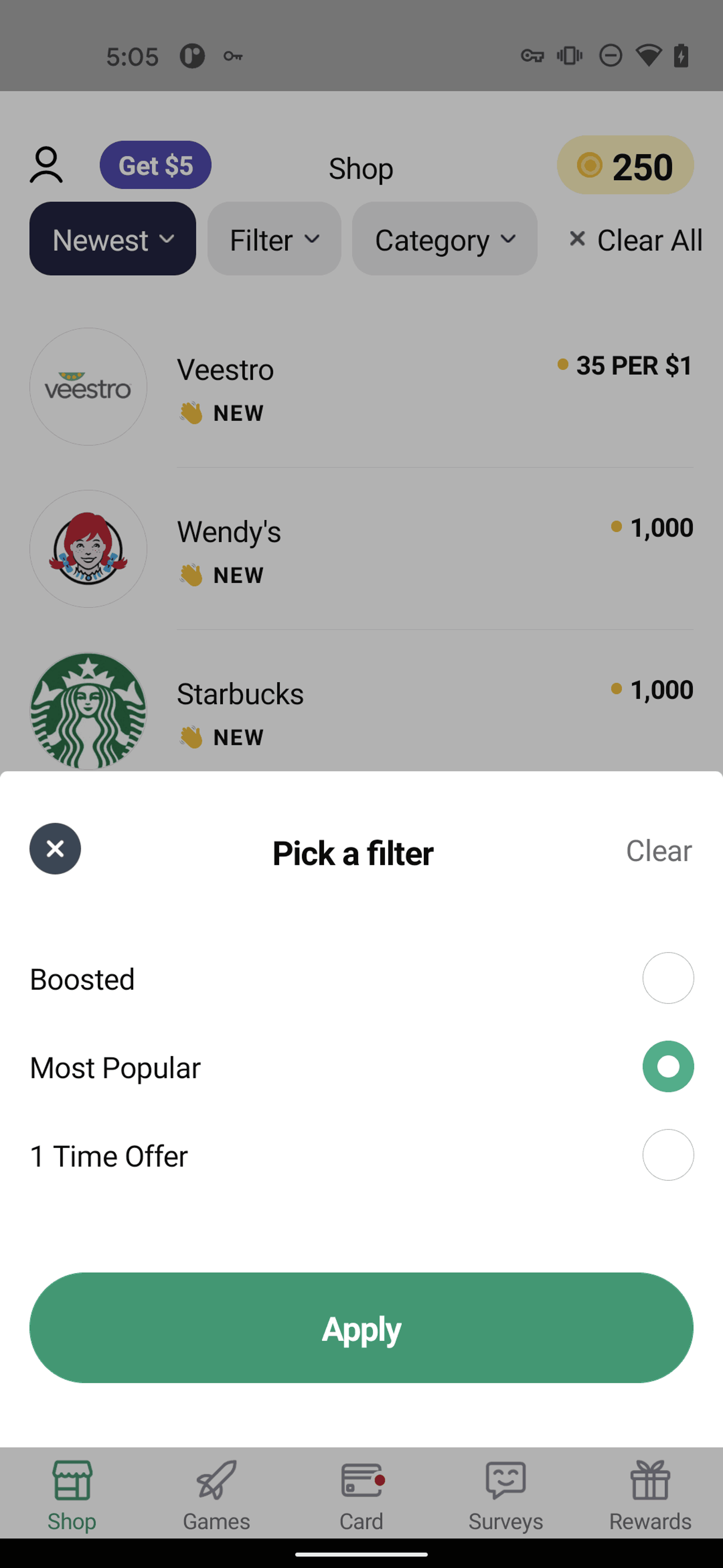 Drop Android Shopping interface screenshot 24