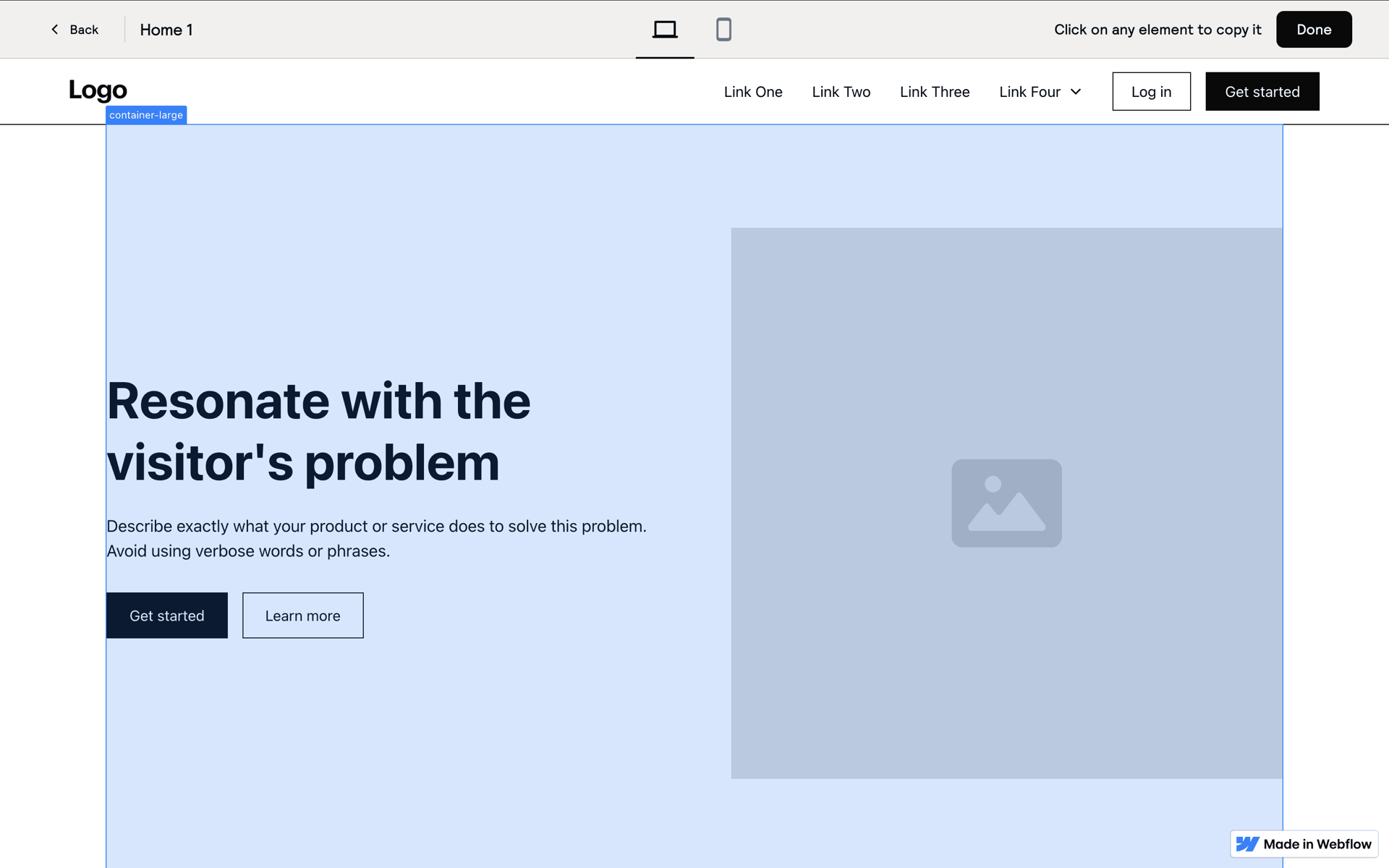 Relume Web AI interface screenshot 22