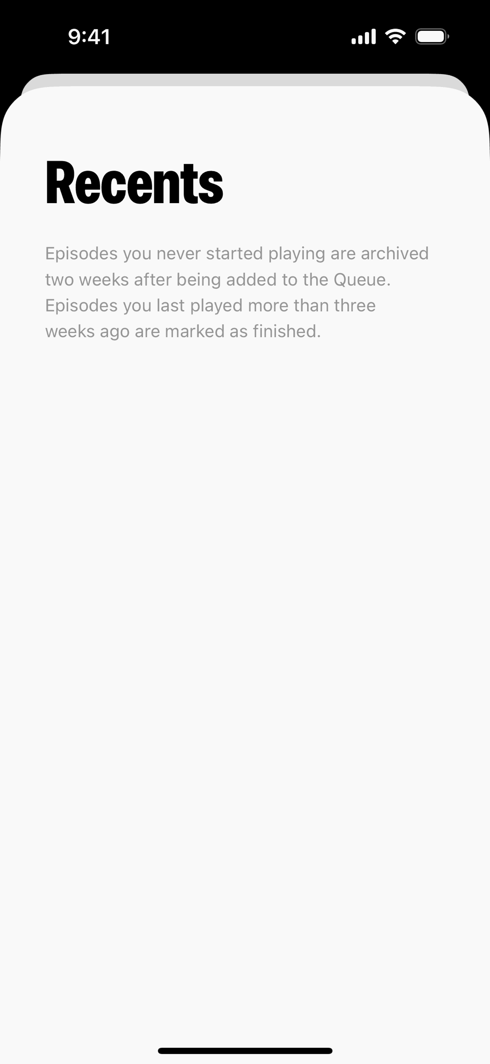 Queue iOS News interface screenshot 21