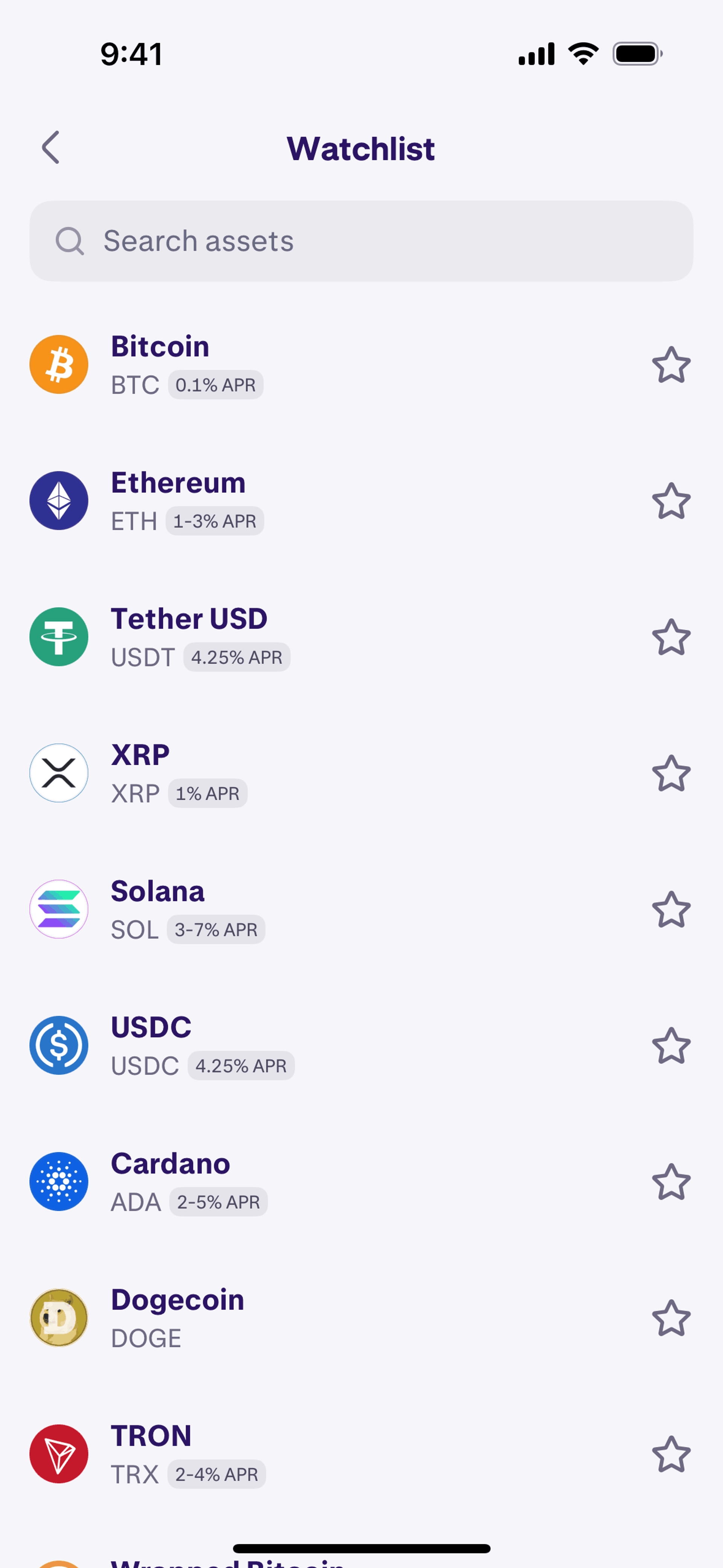 Kraken iOS Finance interface screenshot 6