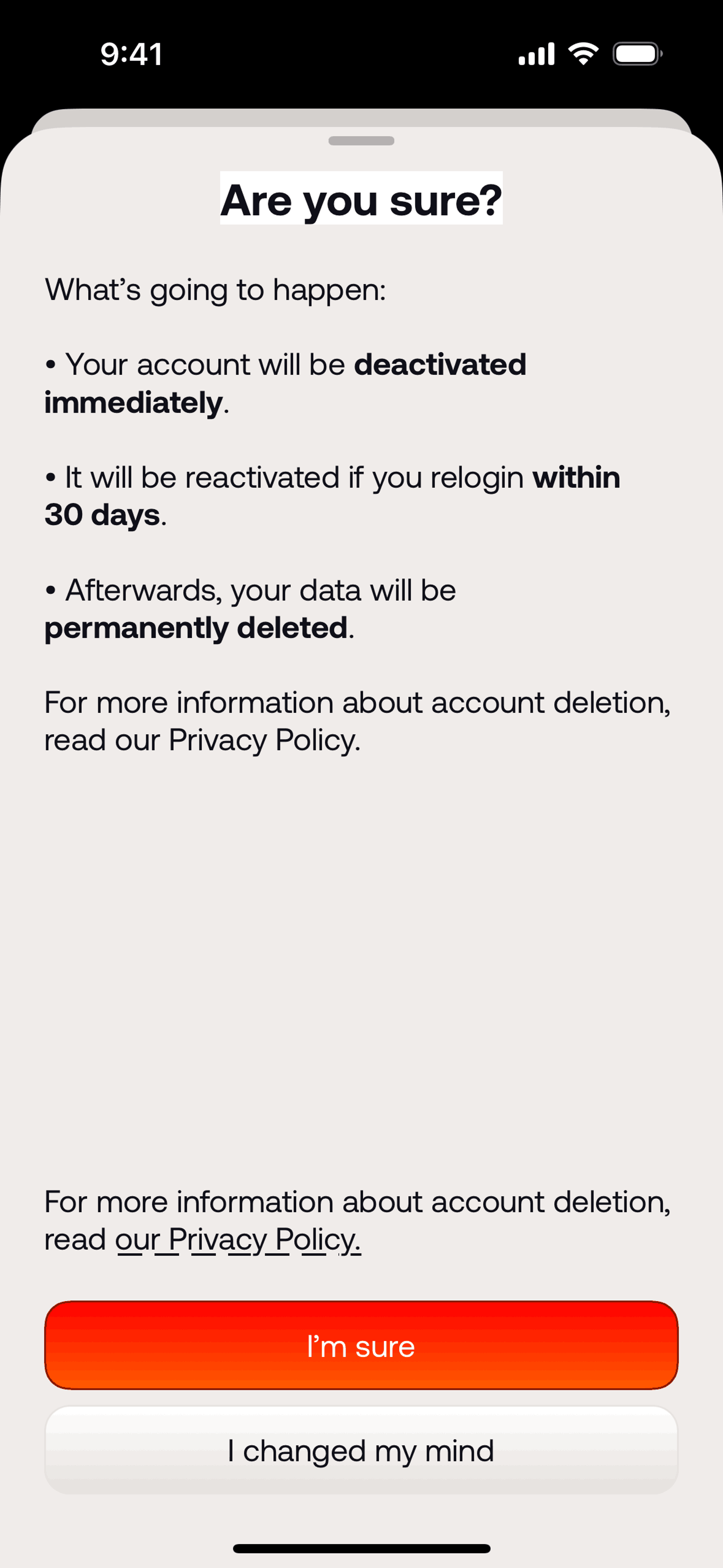 ID iOS Social Networking interface screenshot 16
