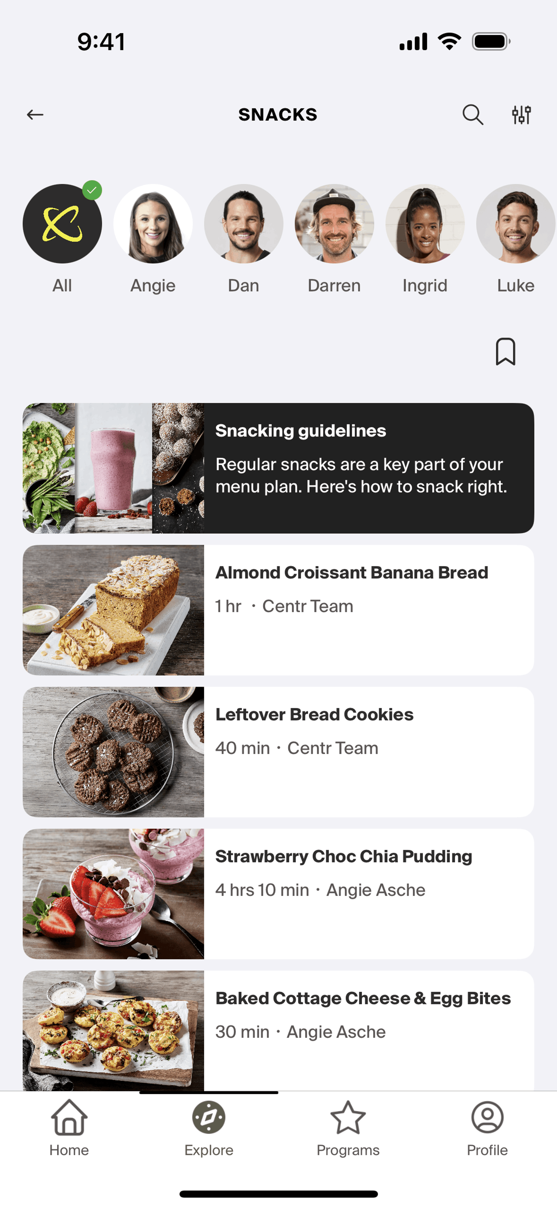 Centr iOS Health & Fitness interface screenshot 22