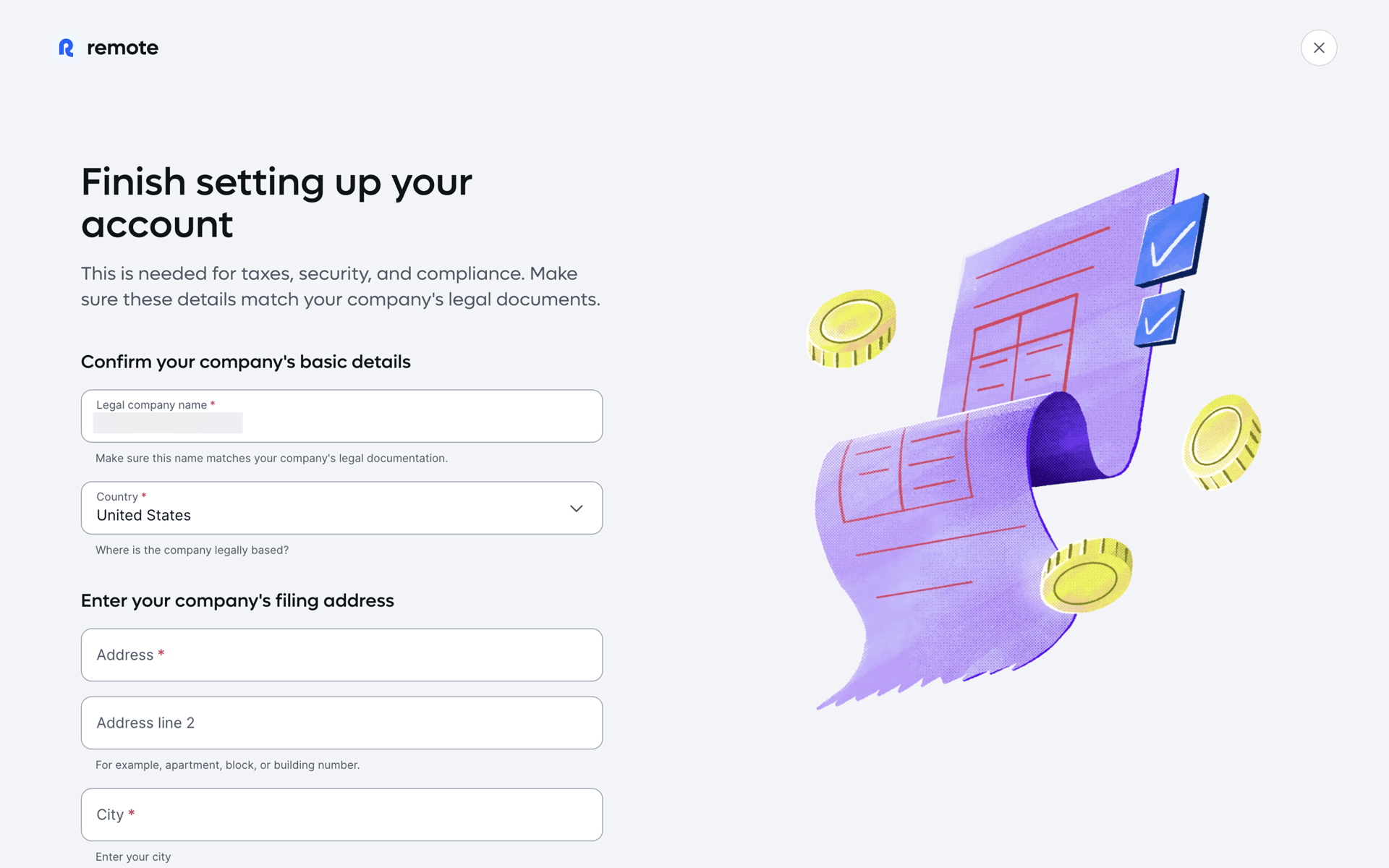 Remote Web Business interface screenshot 22