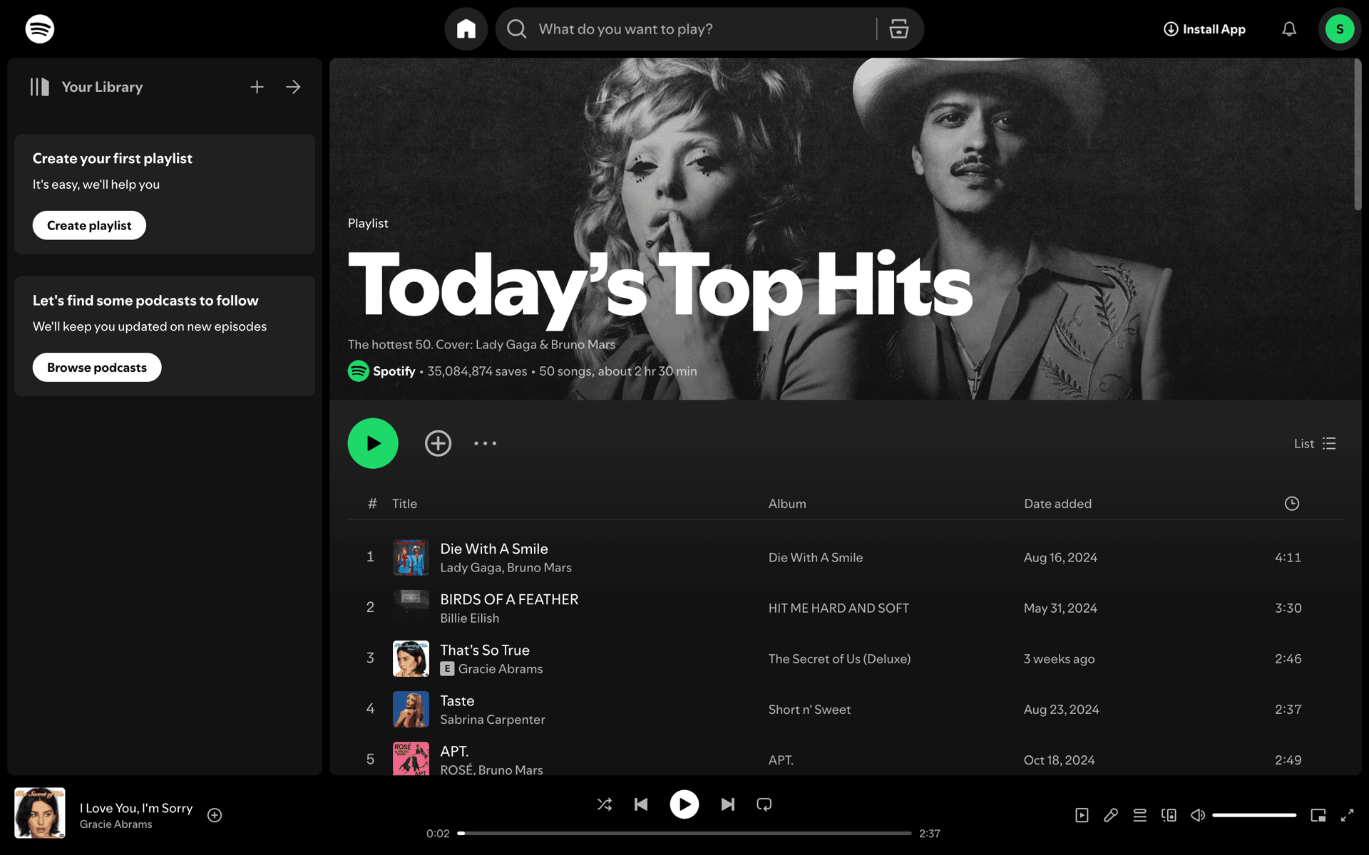 Spotify Web Music & Audio interface screenshot 9