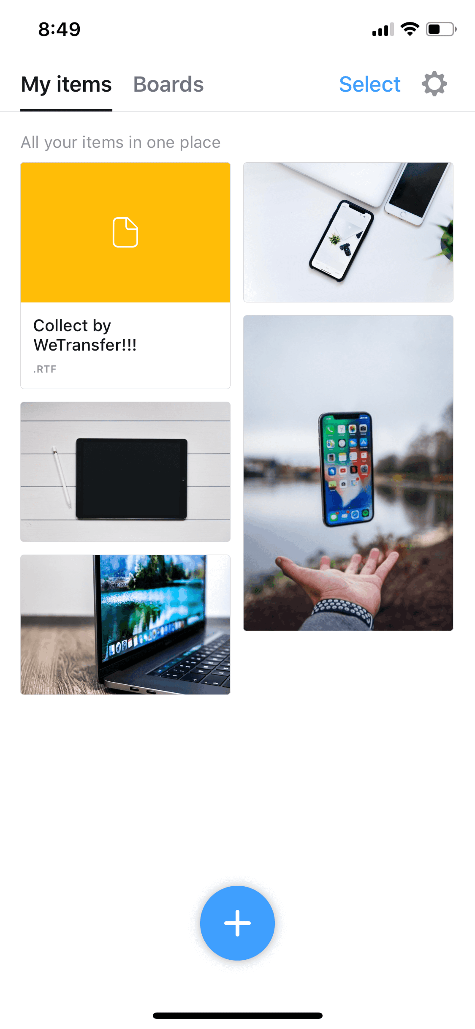 Collect iOS Productivity interface screenshot 17