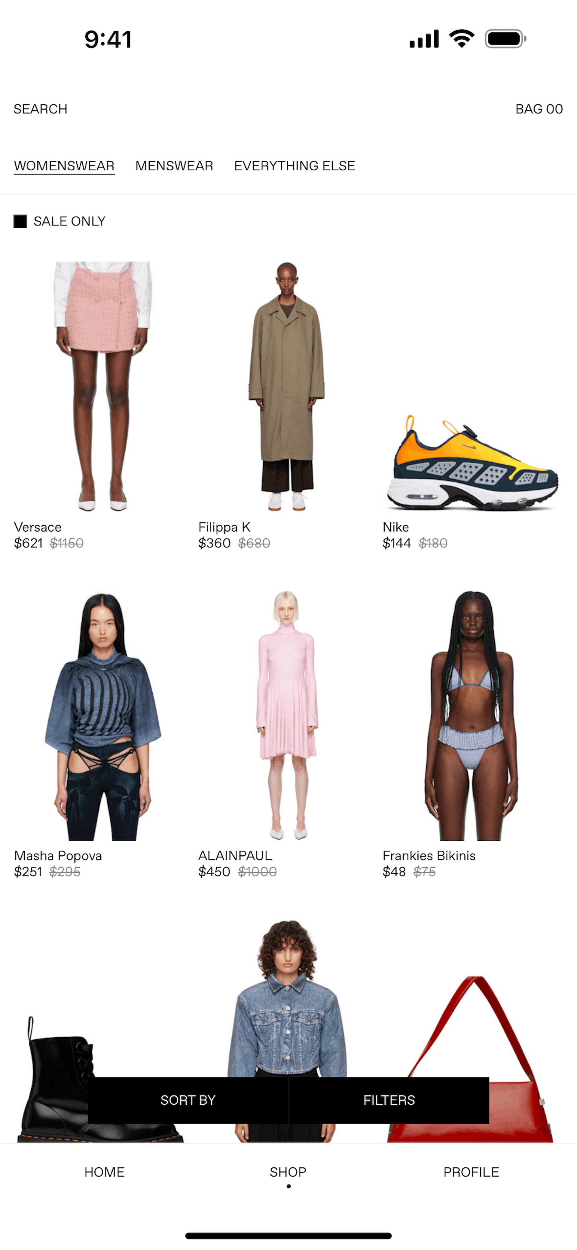 SSENSE iOS Shopping interface screenshot 23