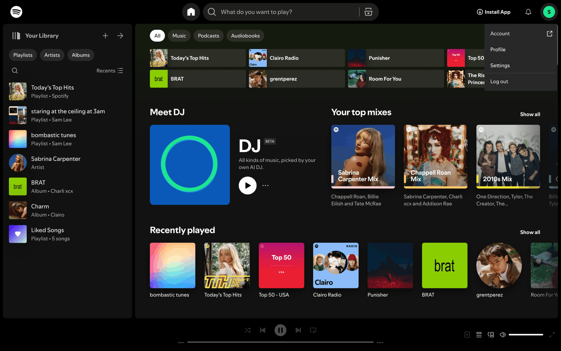 Spotify Web Music & Audio interface screenshot 18