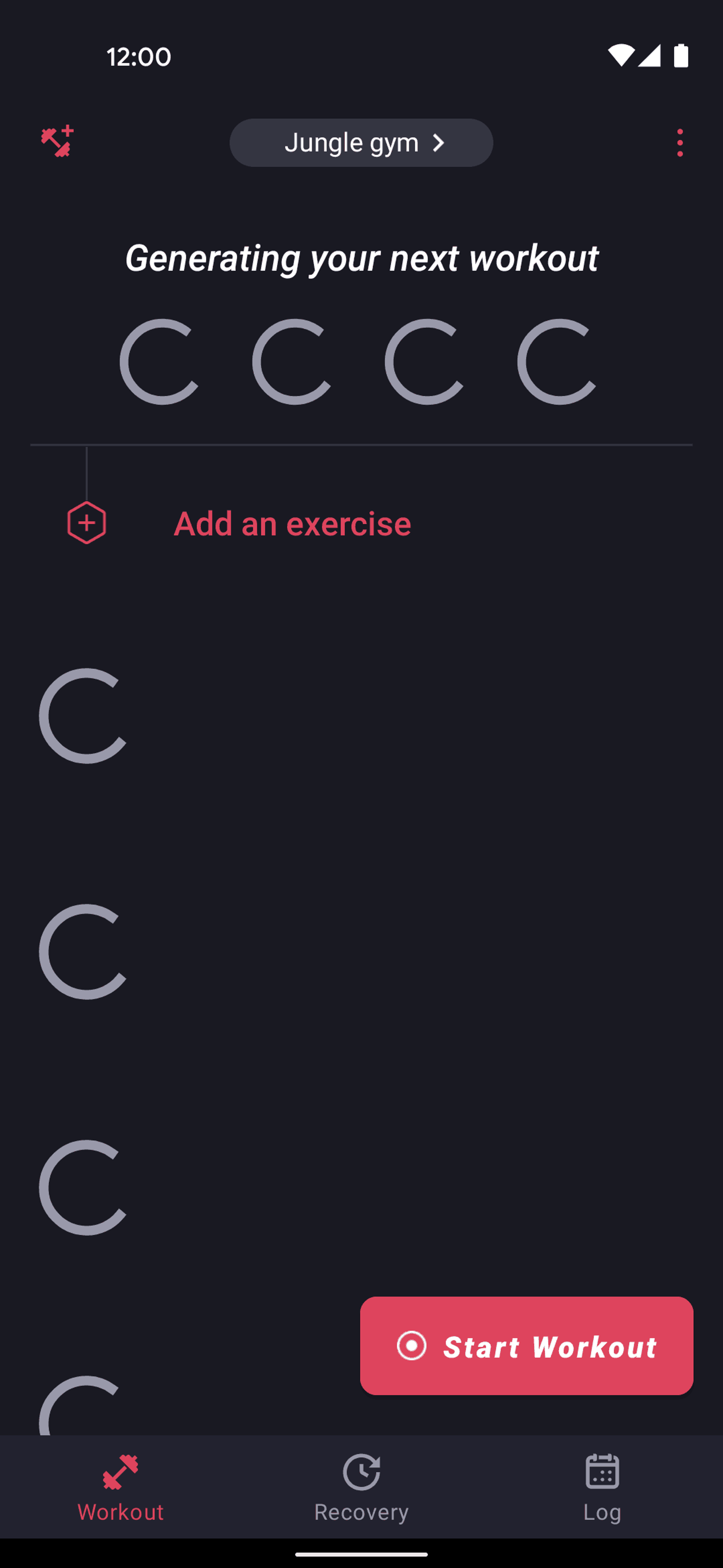 Fitbod Android Health & Fitness interface screenshot 14