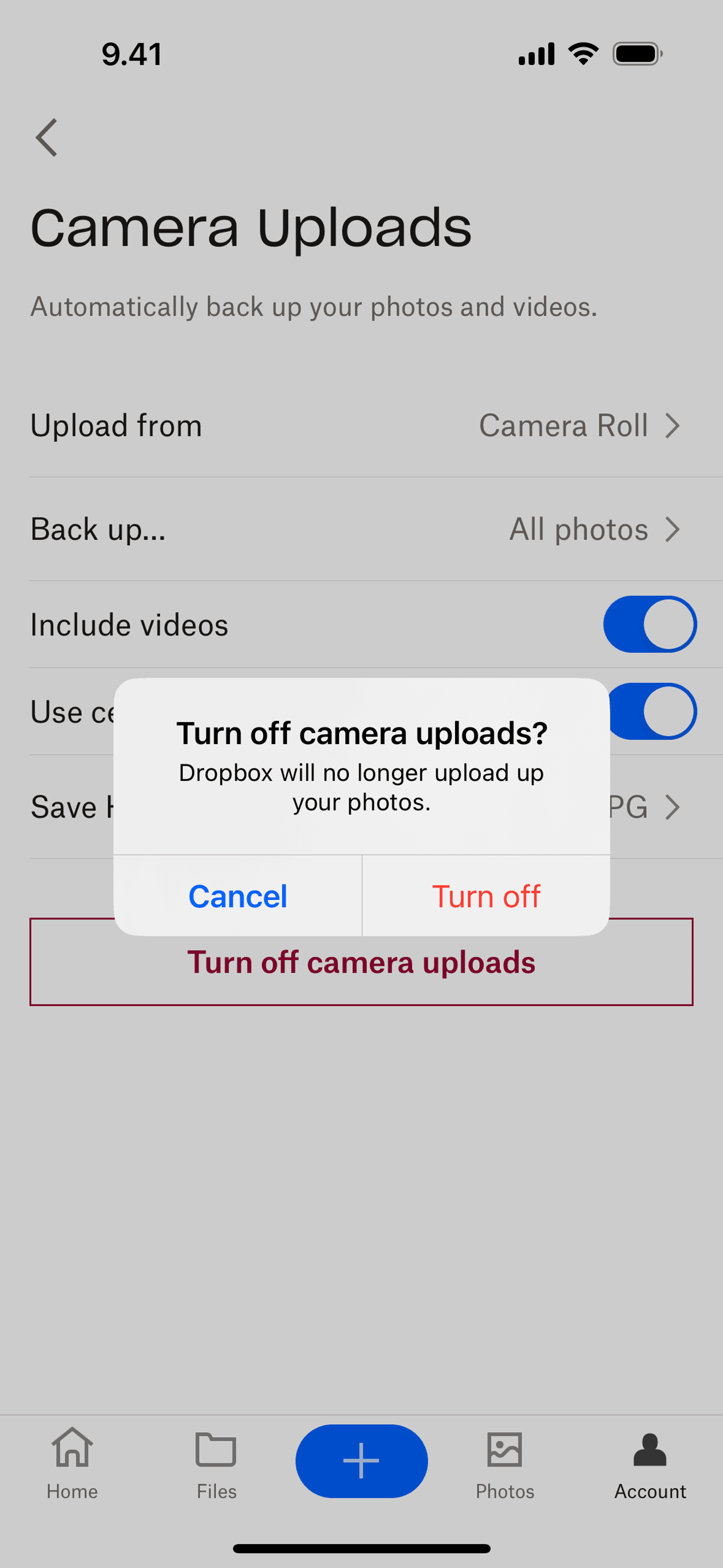 Dropbox iOS Productivity interface screenshot 20