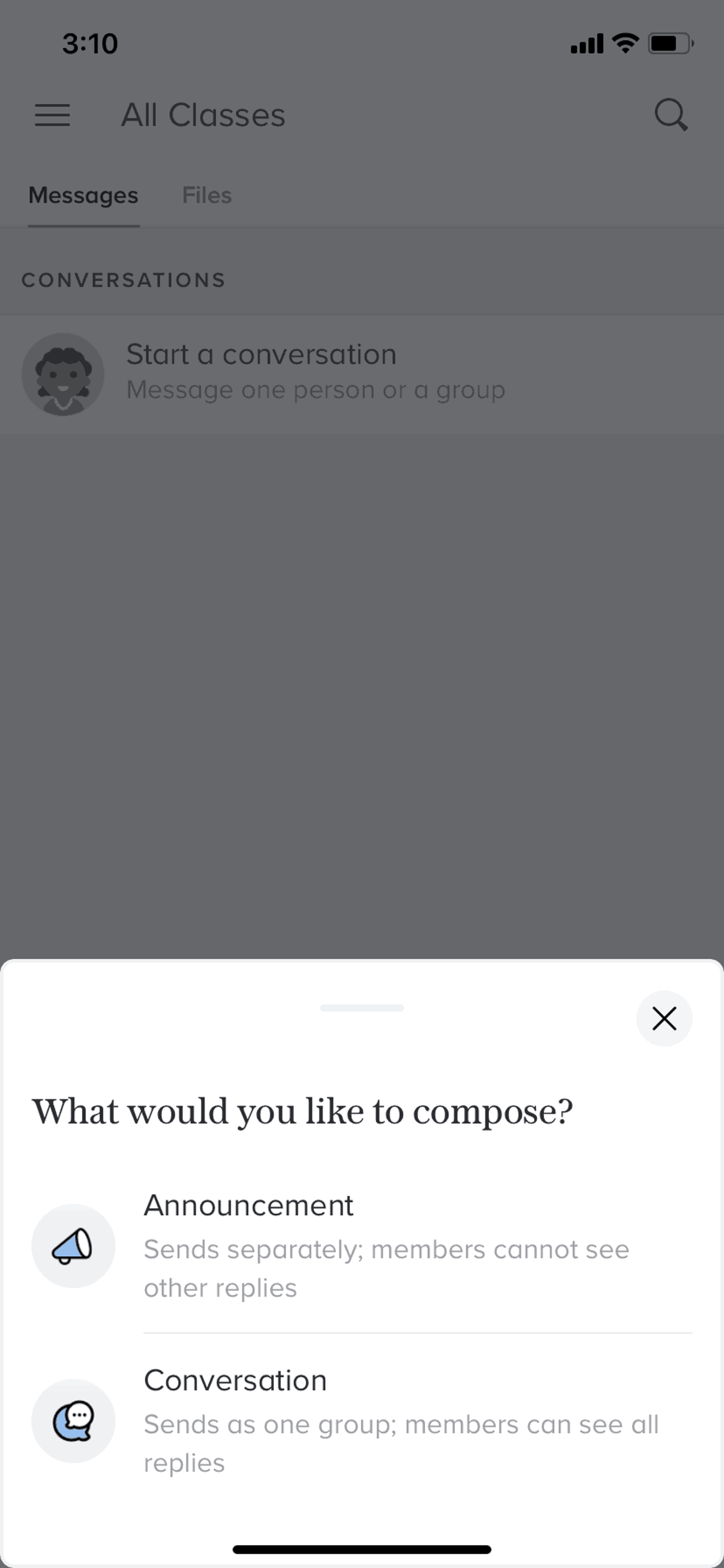 Remind iOS Education interface screenshot 17