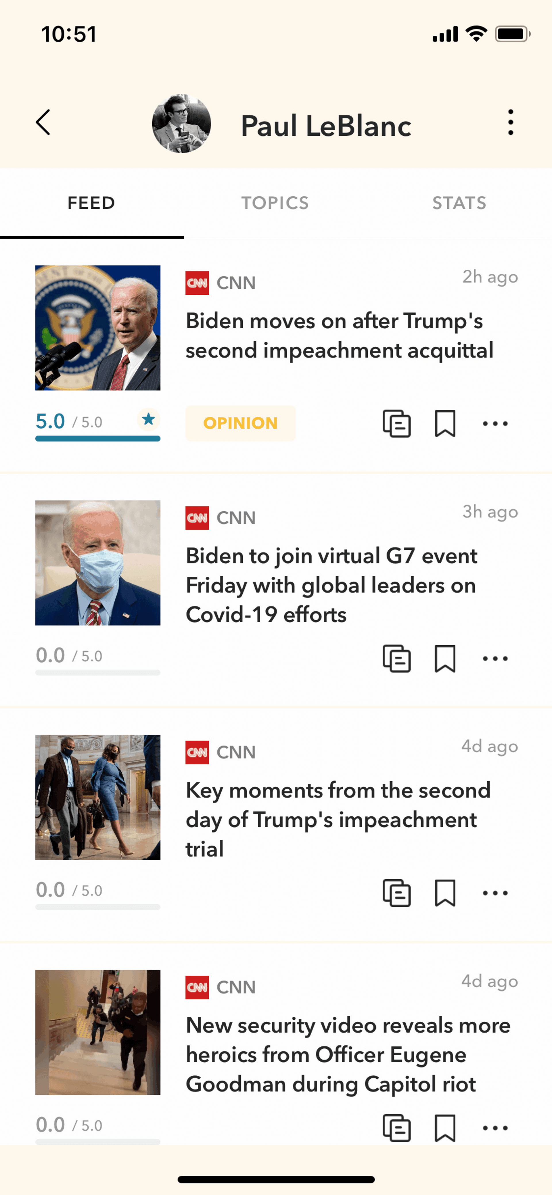 Gawq iOS News interface screenshot 24