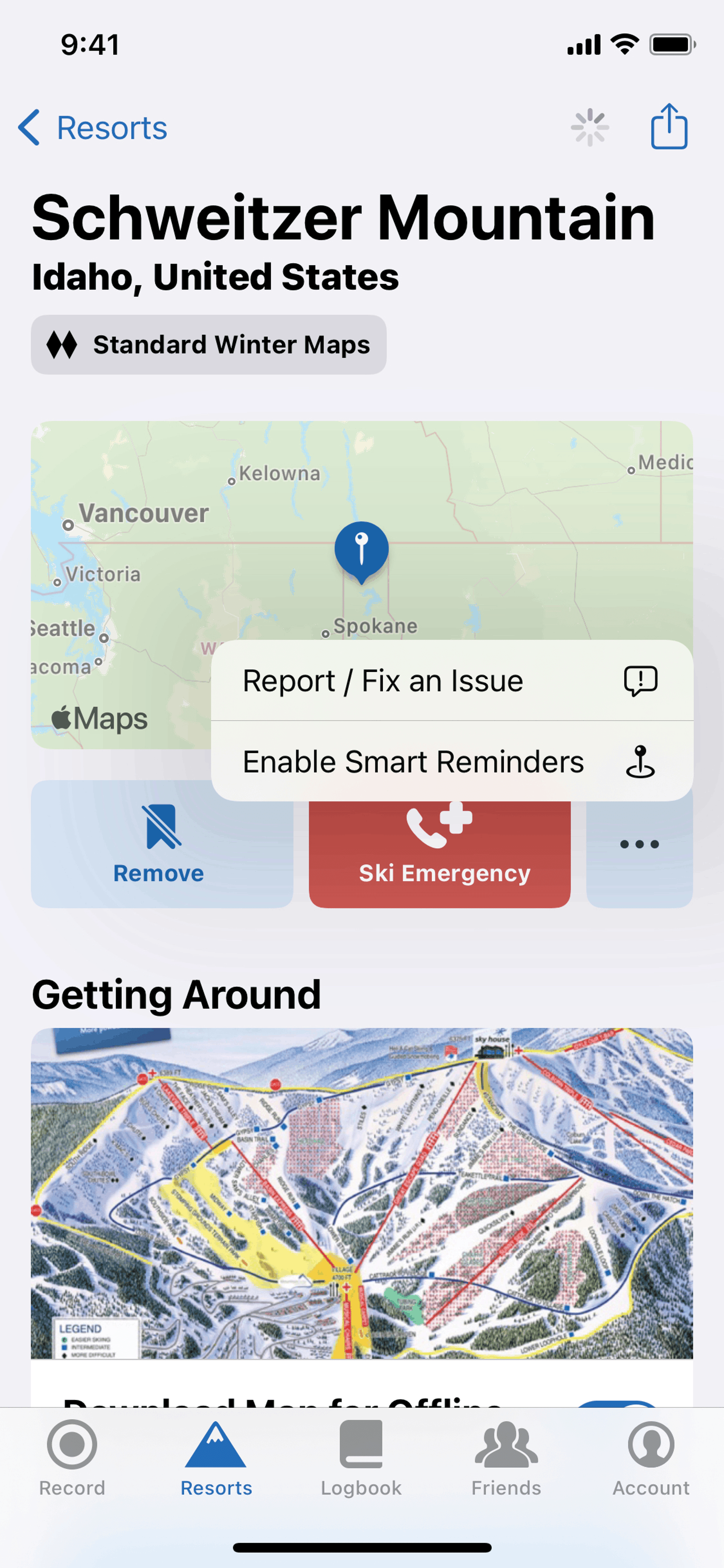Slopes iOS Sports interface screenshot 16