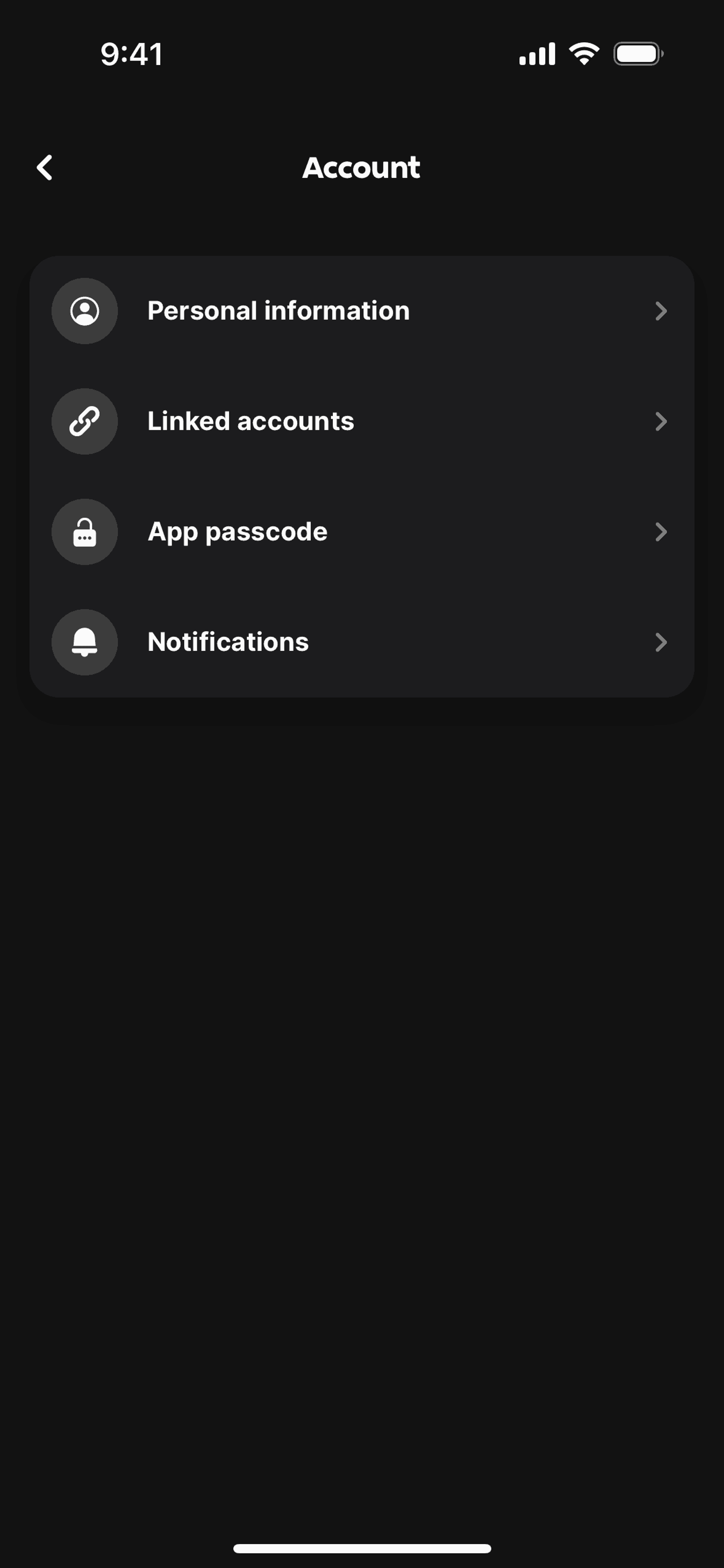 One iOS Finance interface screenshot 17