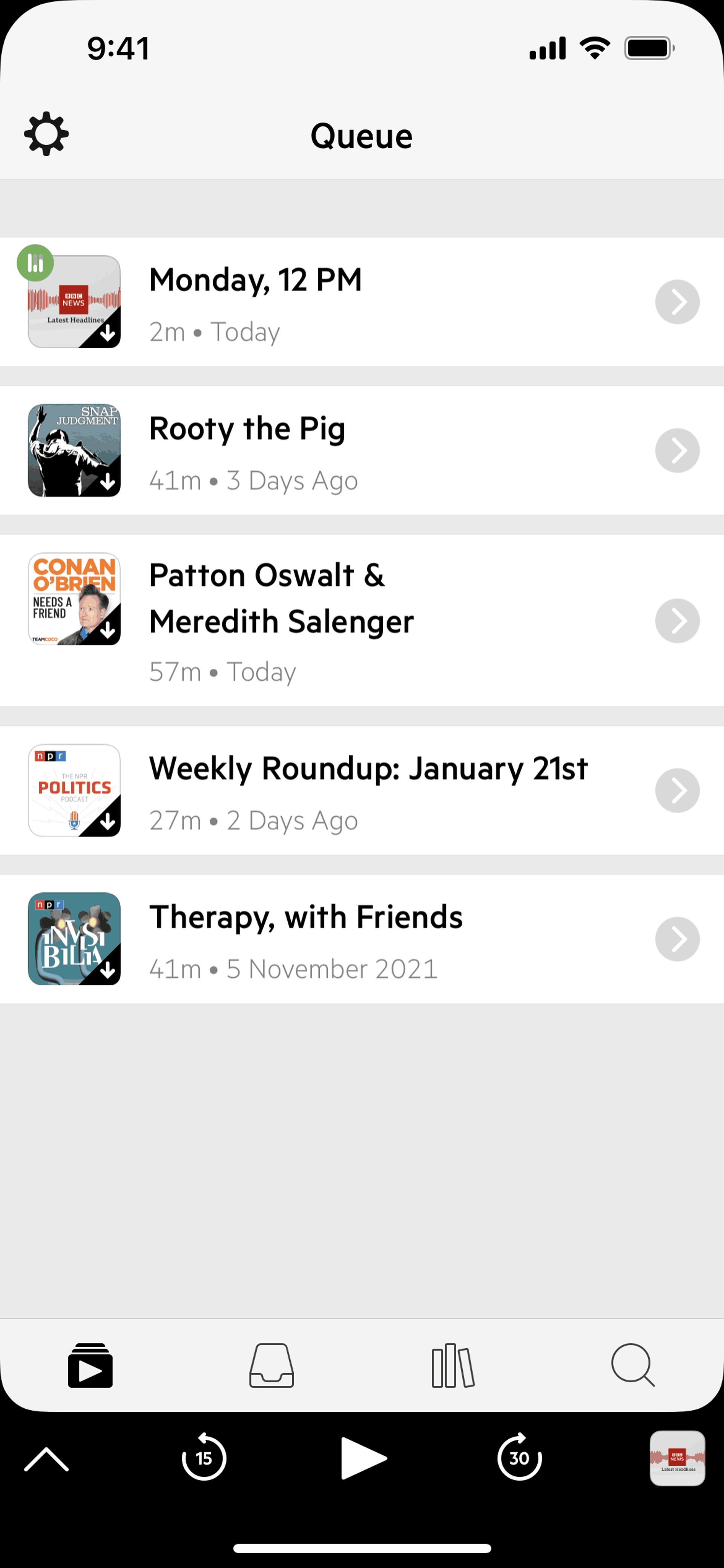 Castro iOS Music & Audio interface screenshot 14