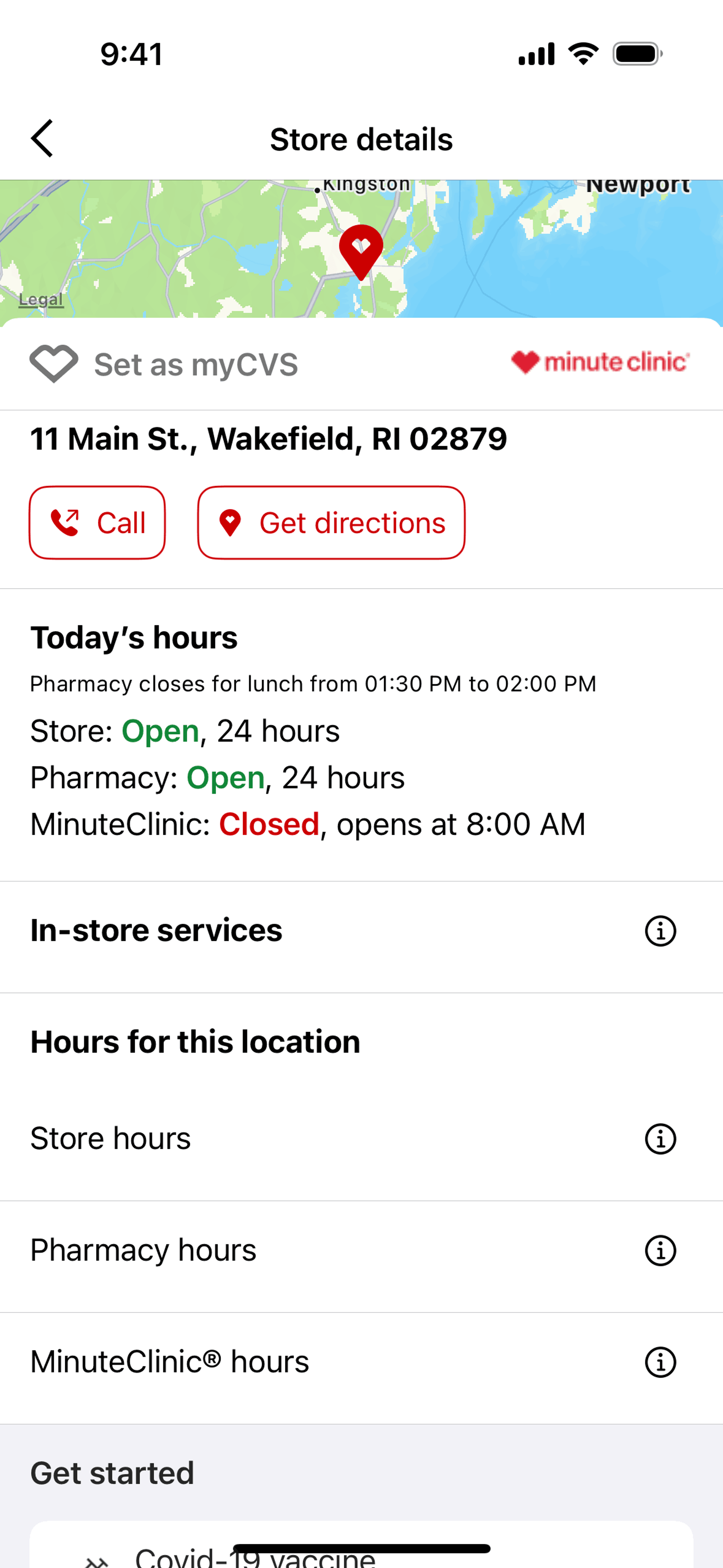 CVS Health iOS Medical interface screenshot 19