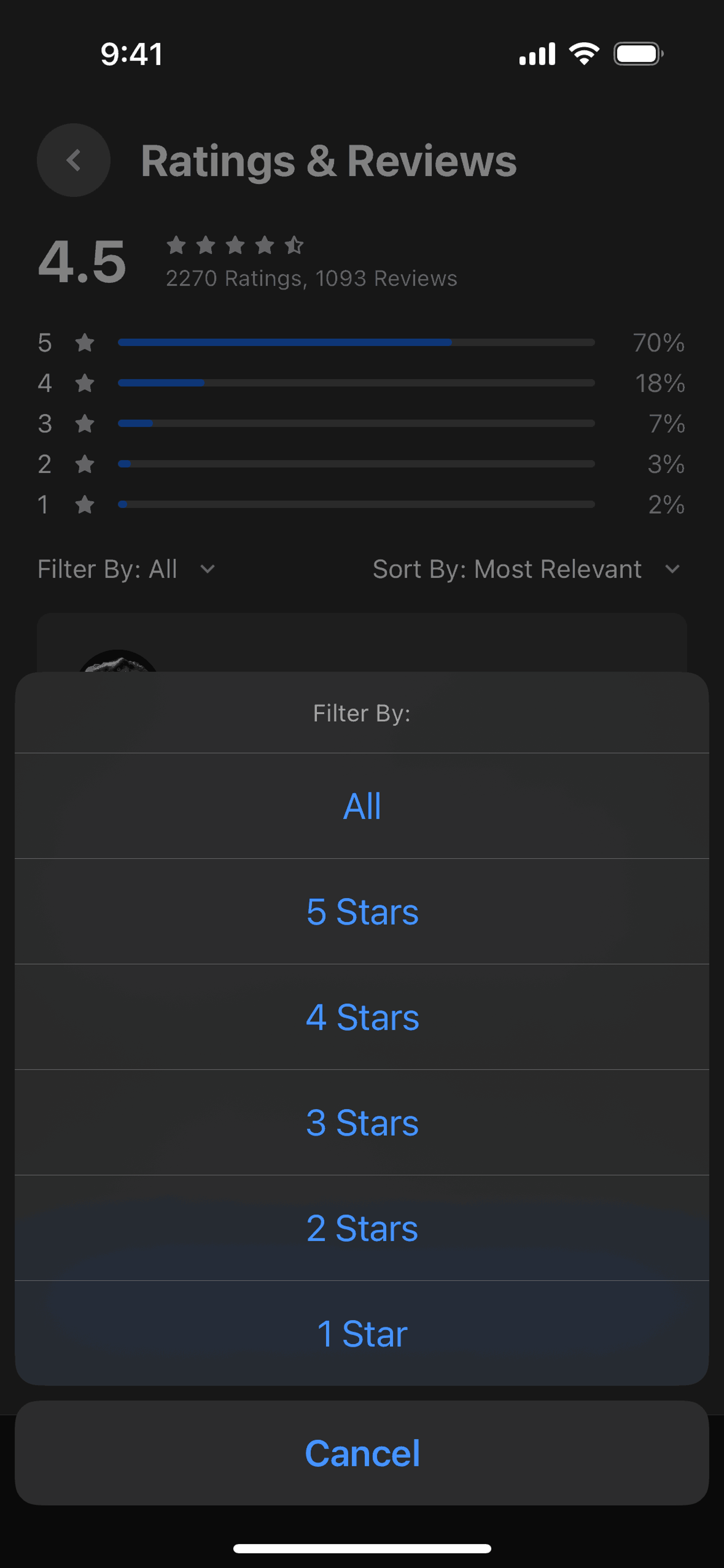 Meta Quest iOS Entertainment interface screenshot 18