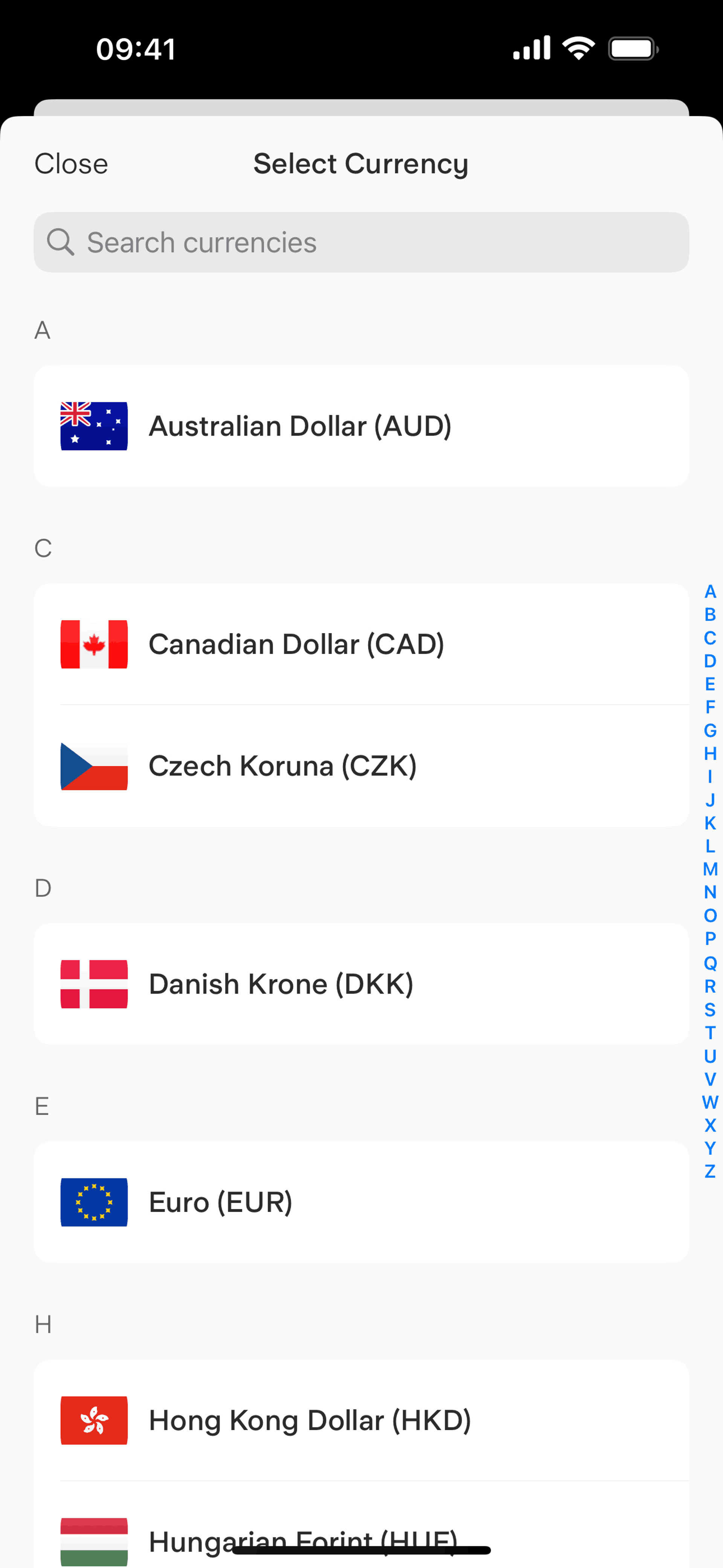 Starling Bank iOS Finance interface screenshot 17