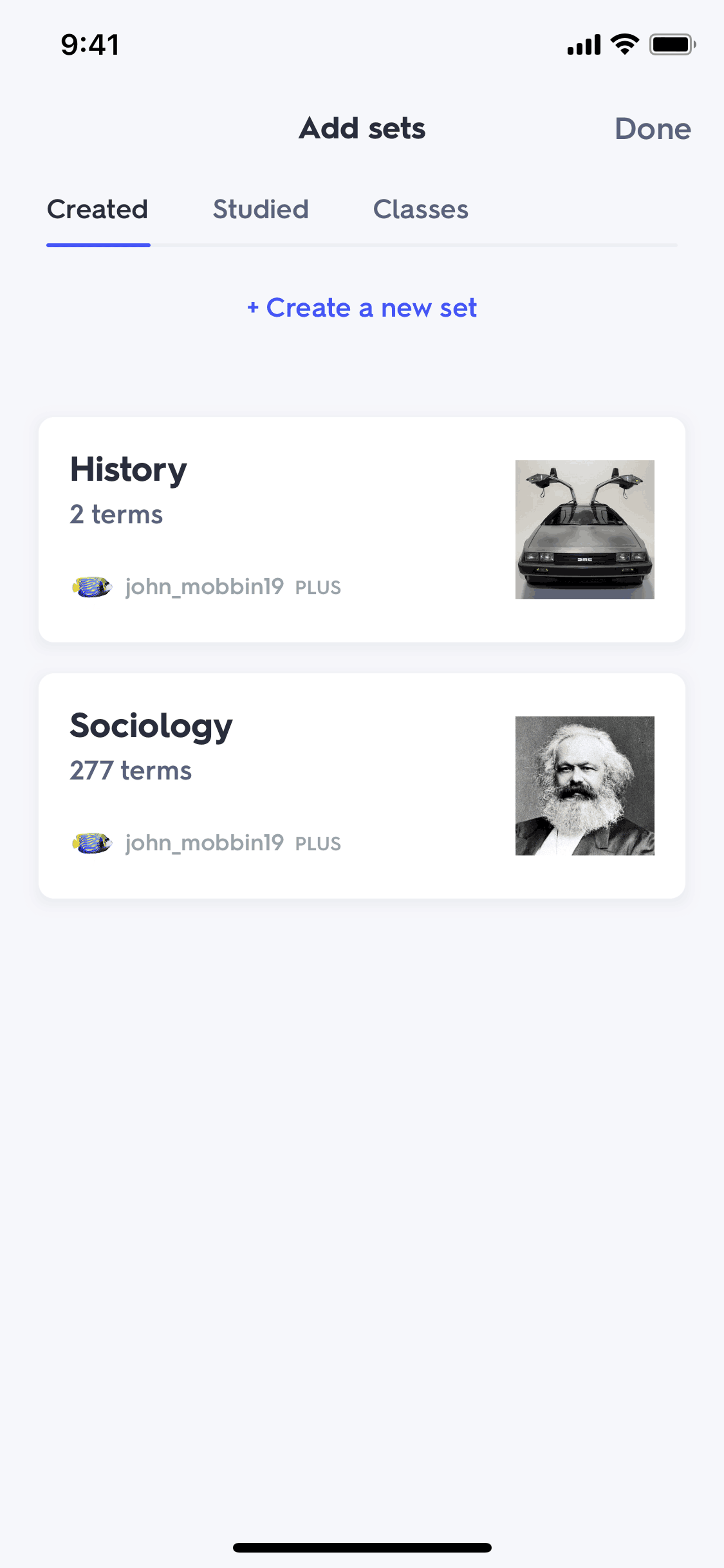 Quizlet iOS Education interface screenshot 18