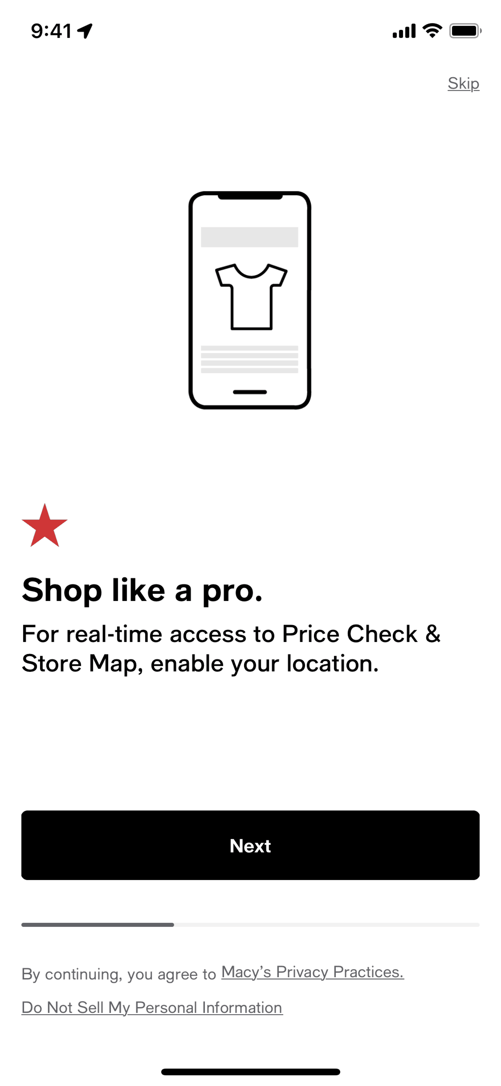 Macy's iOS Shopping interface screenshot 3