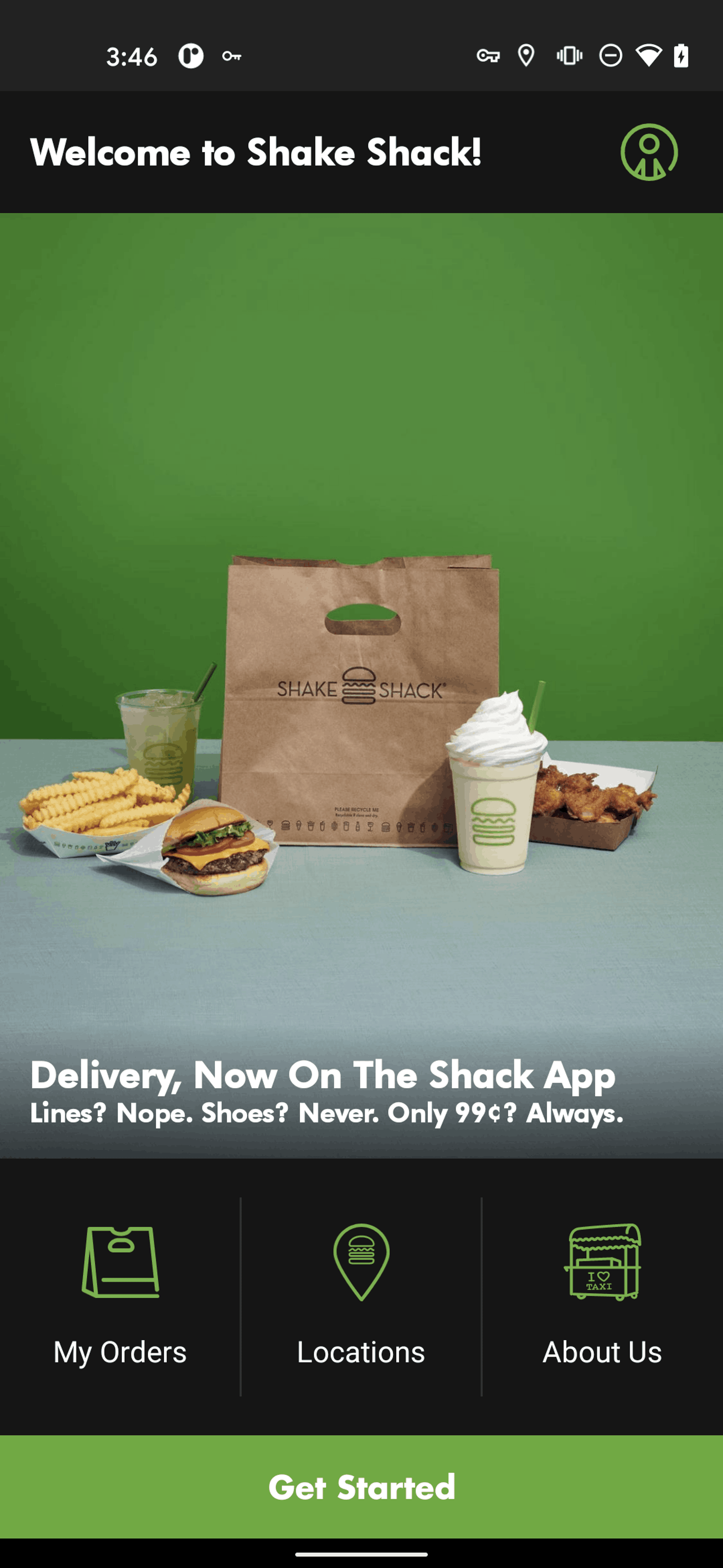 Shake Shack Android Food & Drink interface screenshot 3