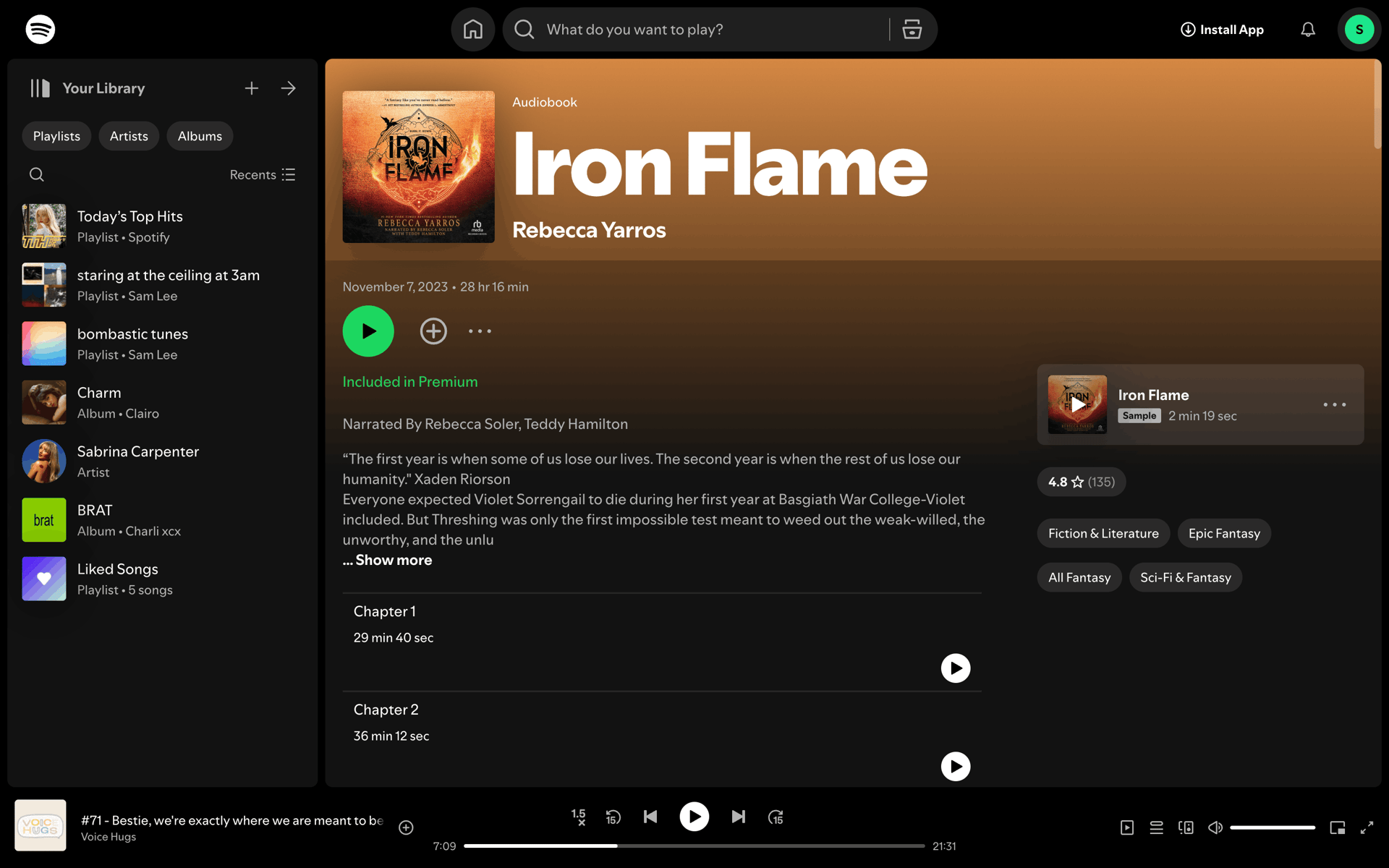 Spotify Web Music & Audio interface screenshot 13