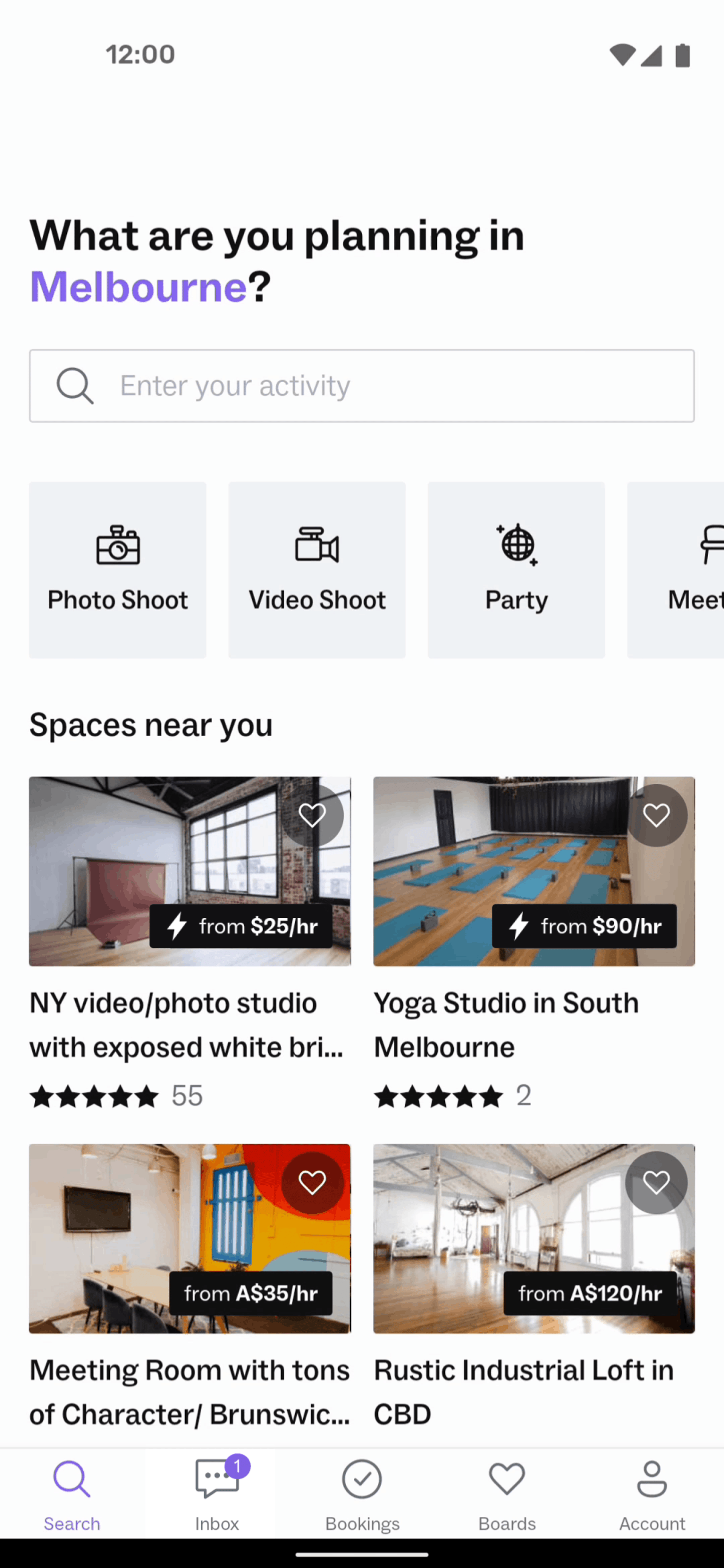 Peerspace Android Lifestyle interface screenshot 9