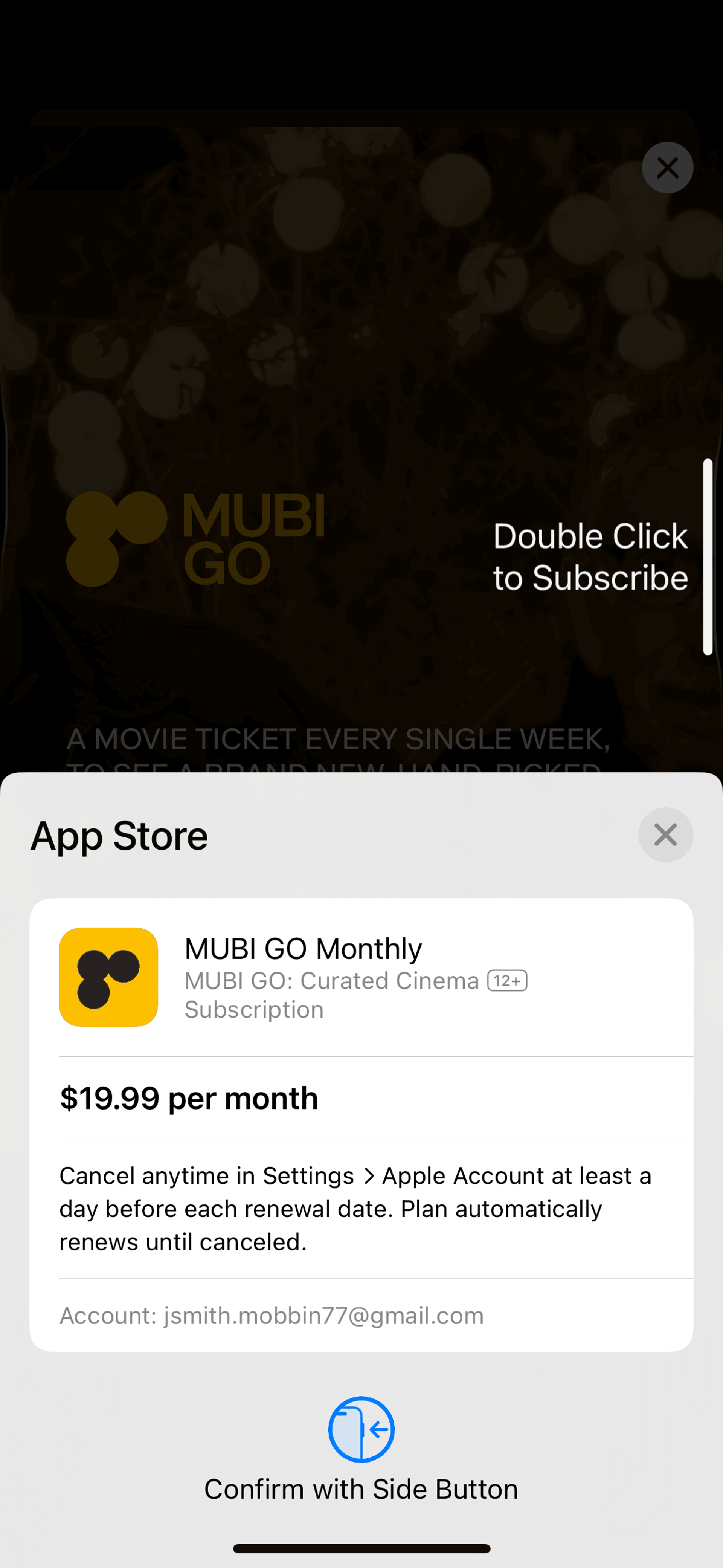 MUBI GO iOS Entertainment interface screenshot 17