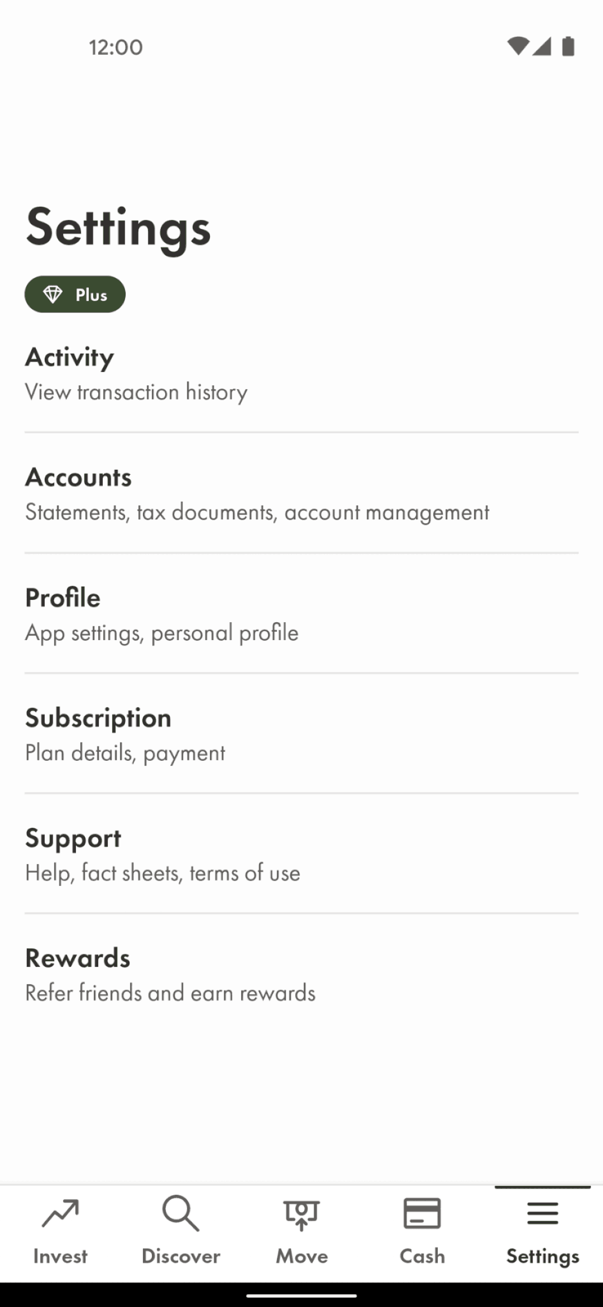 Wealthsimple Android Finance interface screenshot 4