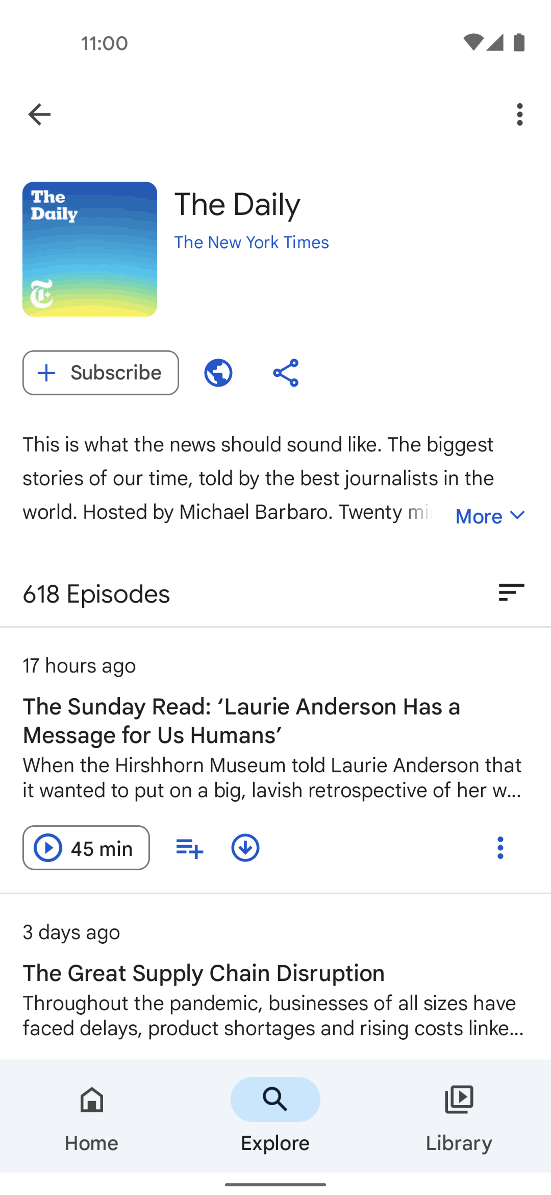 Google Podcasts Android Music & Audio interface screenshot 11
