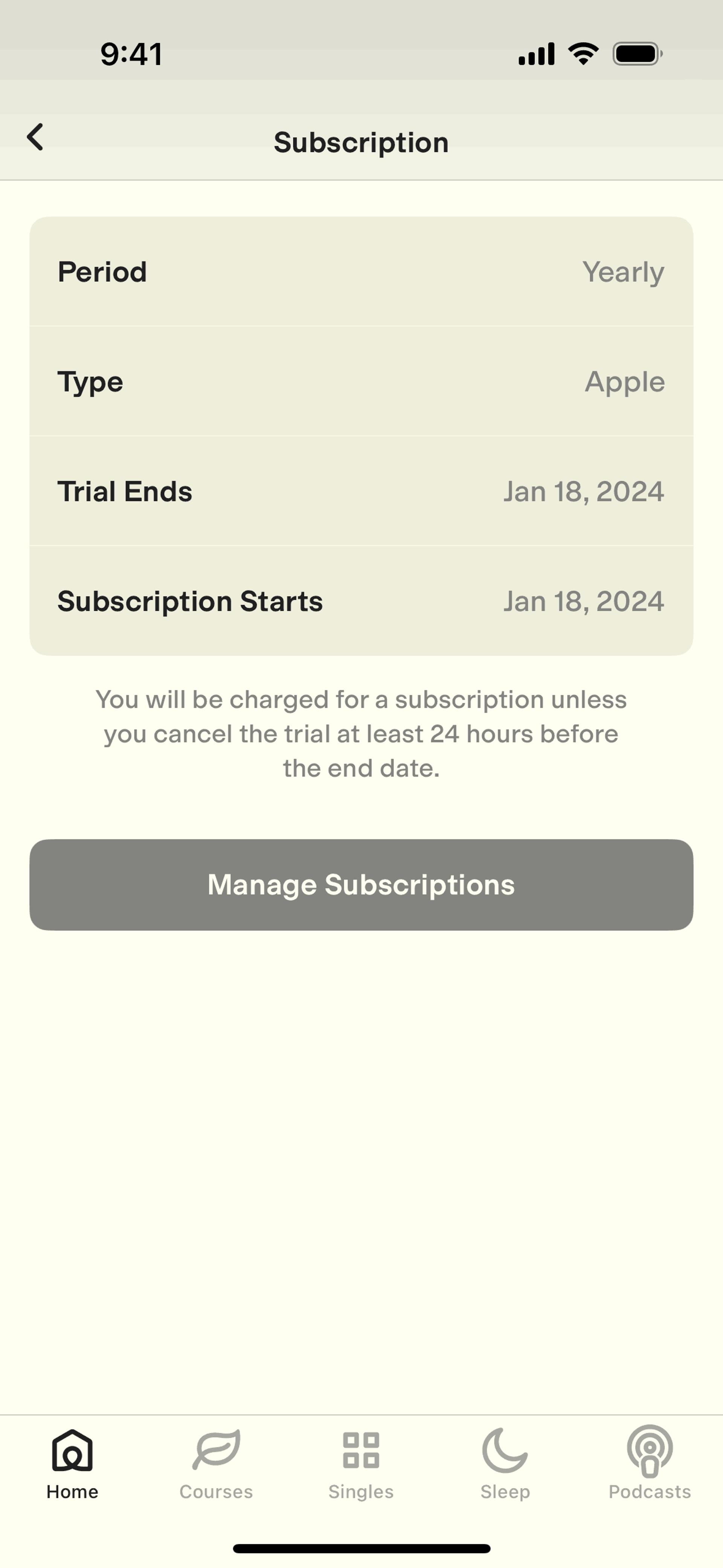 Ten Percent Happier iOS Health & Fitness interface screenshot 15