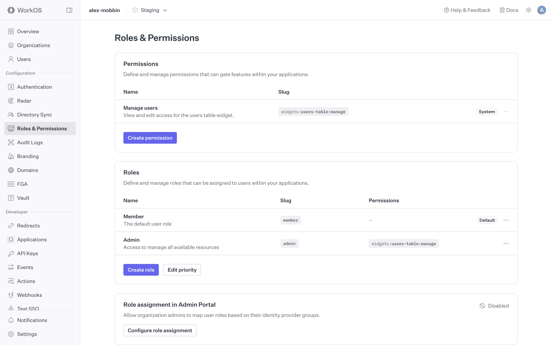 WorkOS Web Developer Tools interface screenshot 14